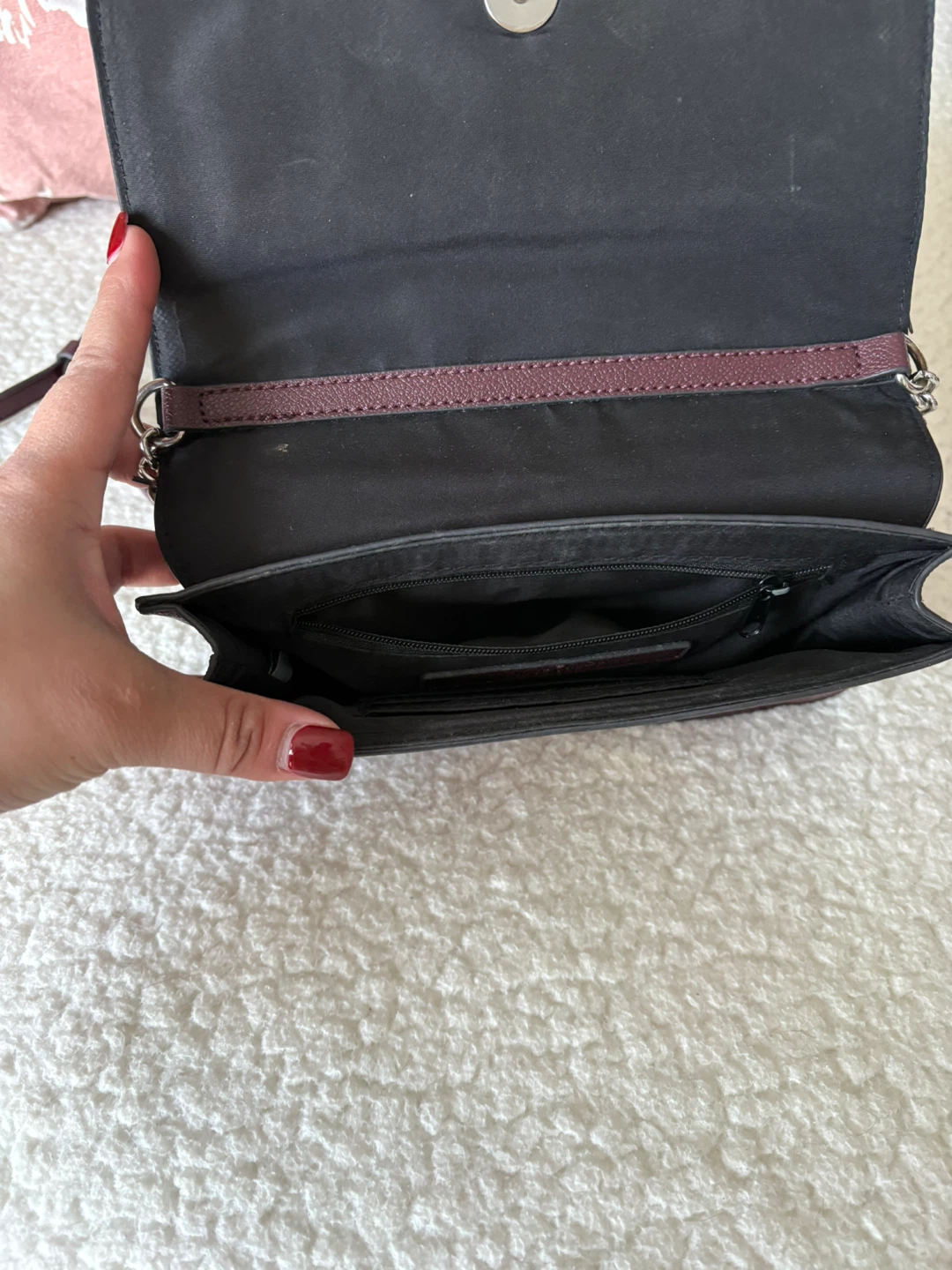 Nine West Burgundy Crossbody Purse - photo 2