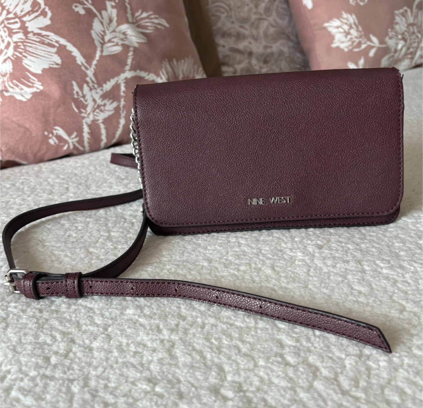 Nine West Burgundy Crossbody Purse