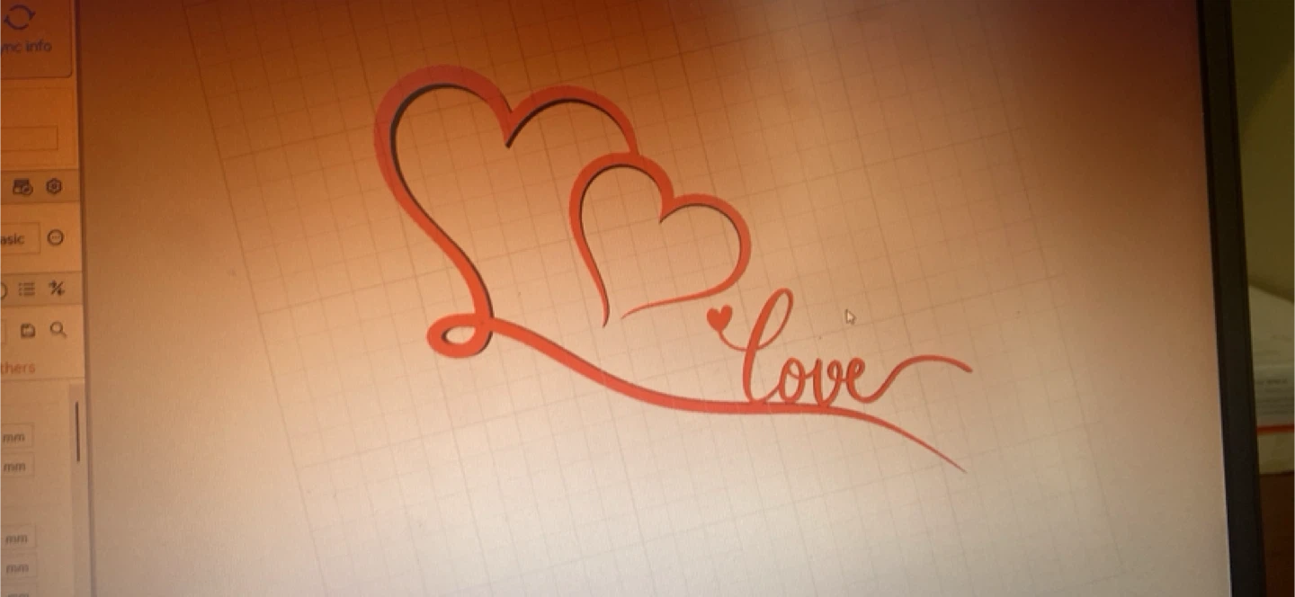 Red Love Heart Sculpture