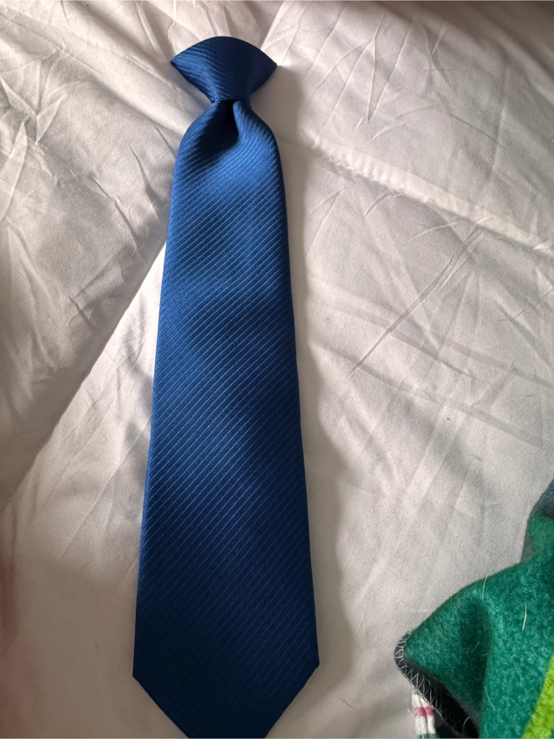 Blue Clip-On Tie