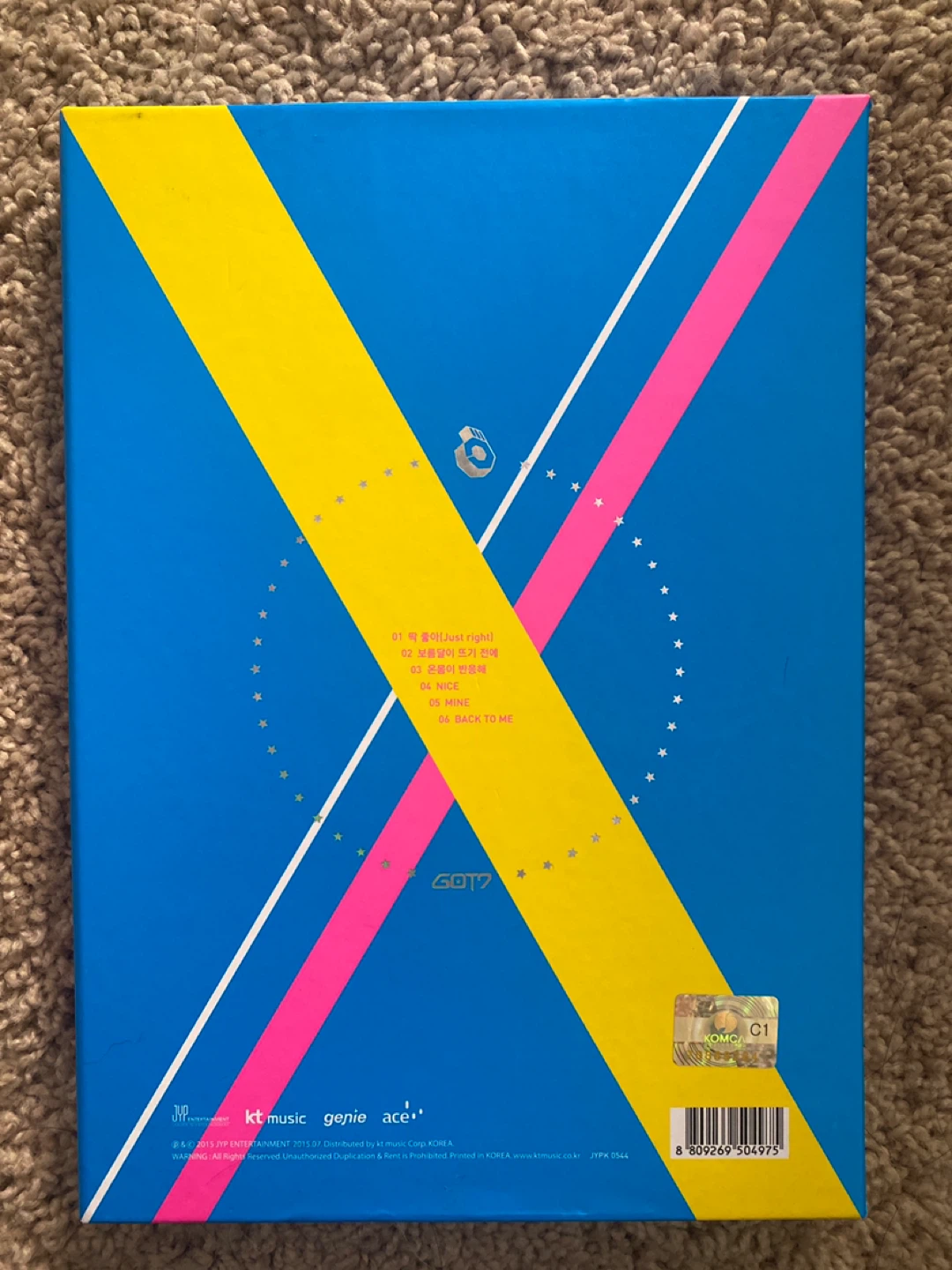GOT7 "Just Right" 3rd Mini Album CD with Photocard - photo 2