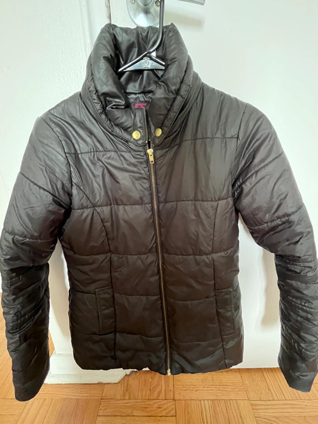 Ginger Puffer Jacket - Black - Size L - photo 4
