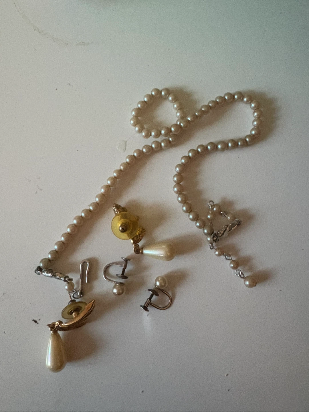 Pearl Necklace and Earring Set - photo 2