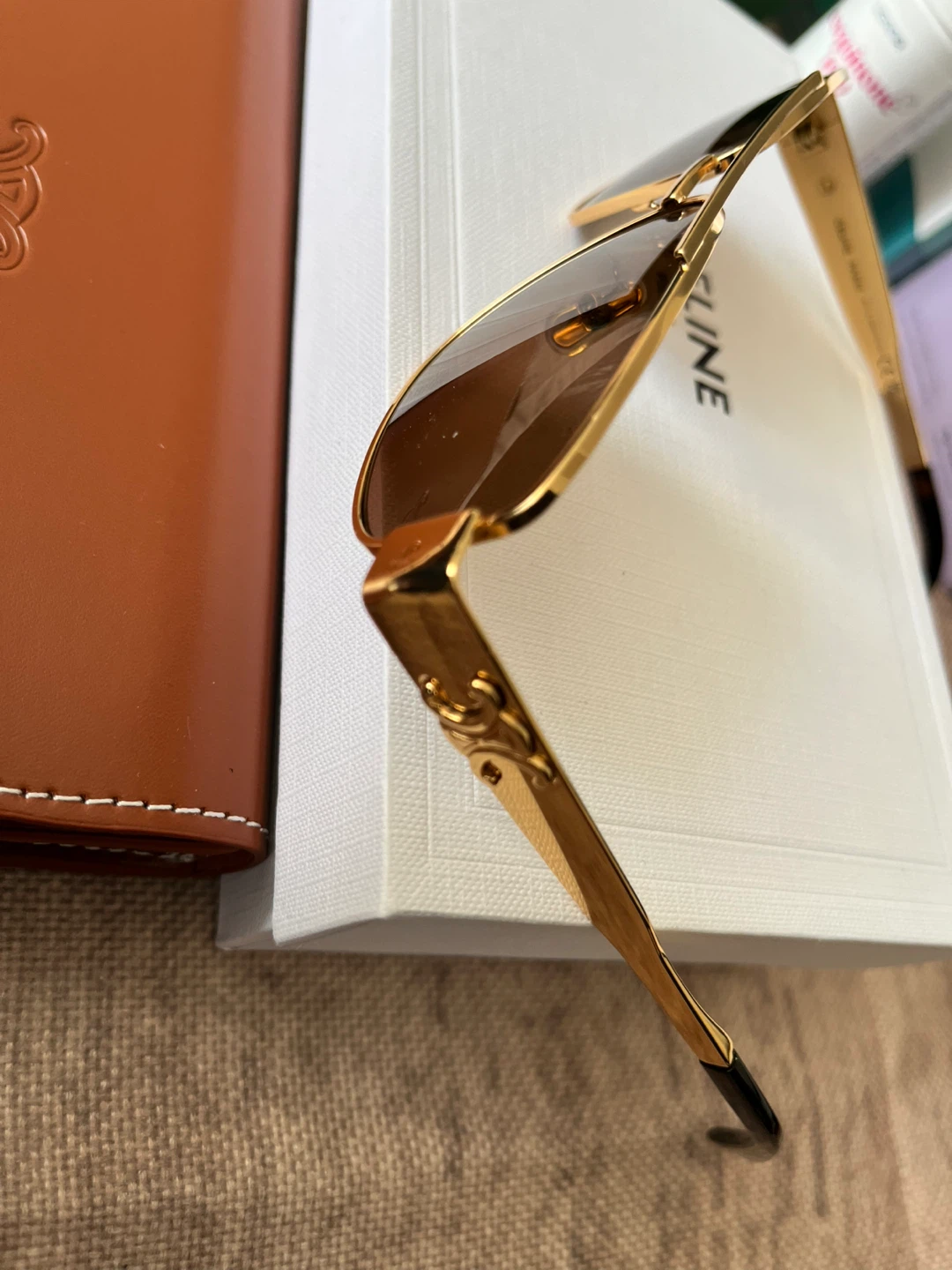 Gold Aviator Sunglasses - photo 4