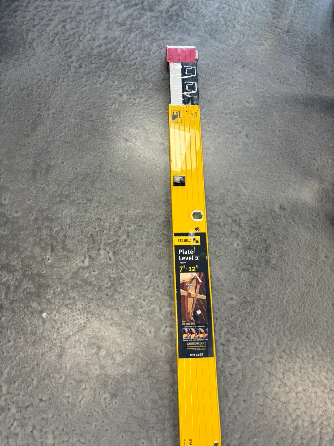 Stabila 34712 7'-12' Magnetic Plate Level 2 - photo 2
