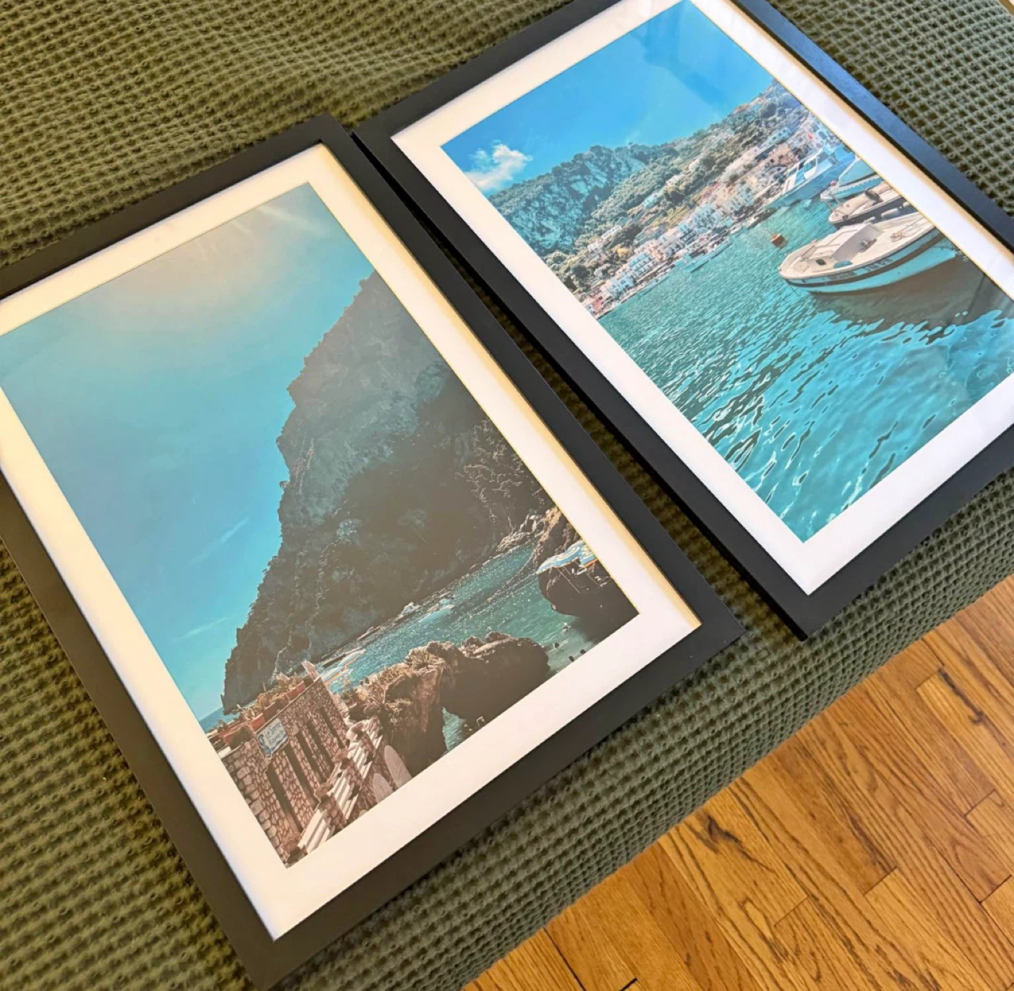 Set of 2 Framed Coastal Landscape Prints