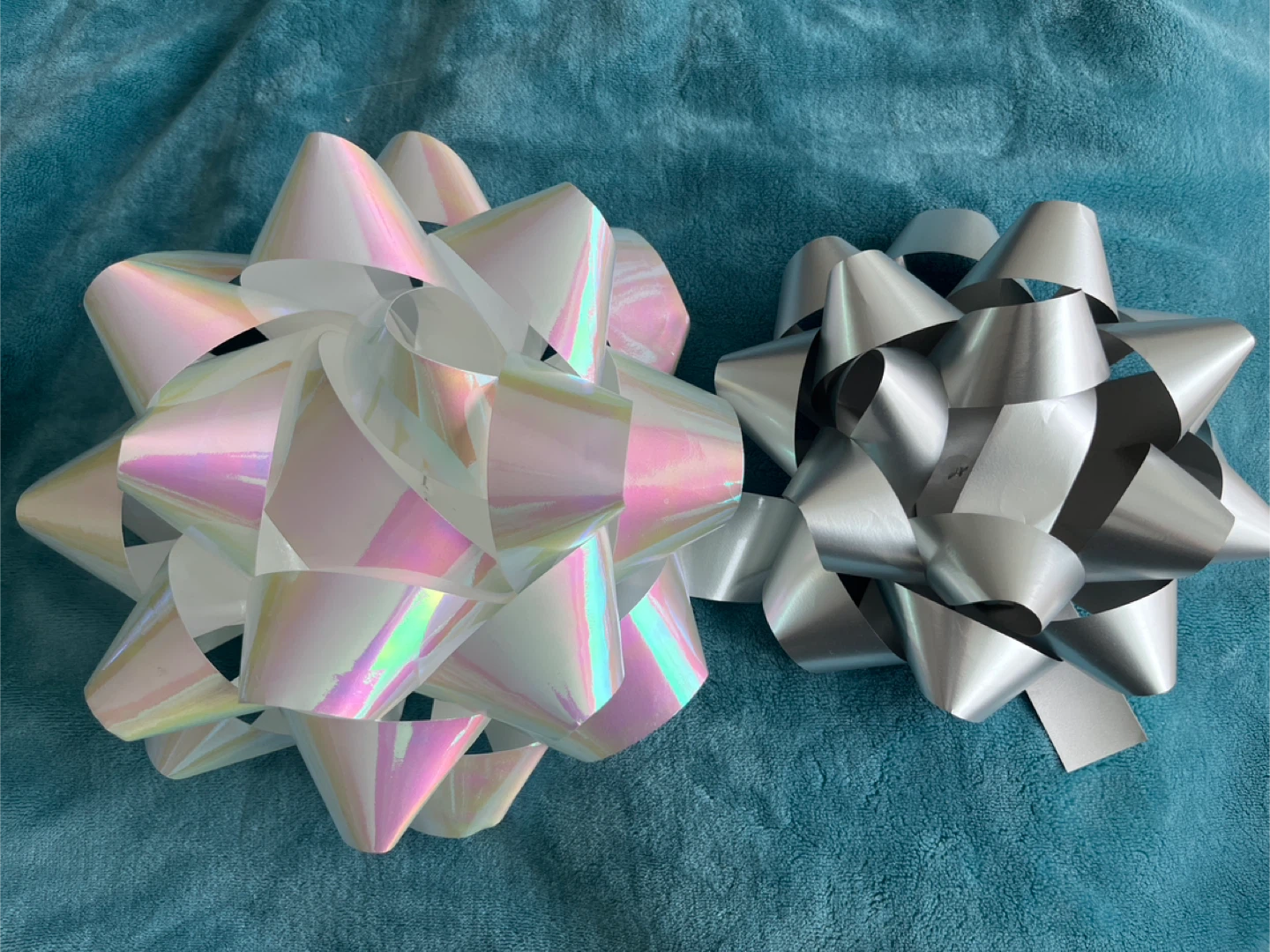 Gift Bows - Iridescent and Silver