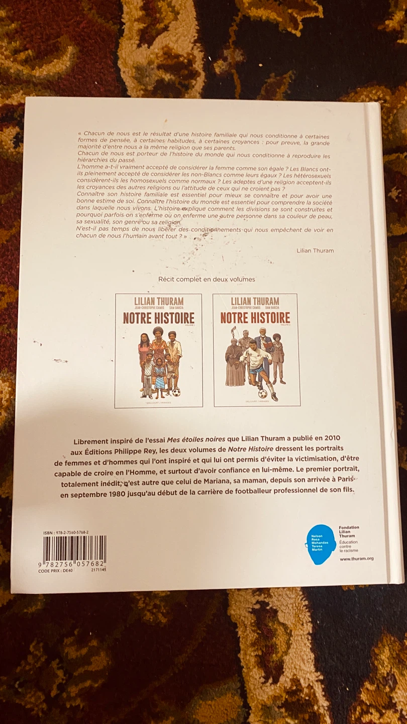 Lilian Thuram Notre Histoire Volume 2 Graphic Novel - photo 2