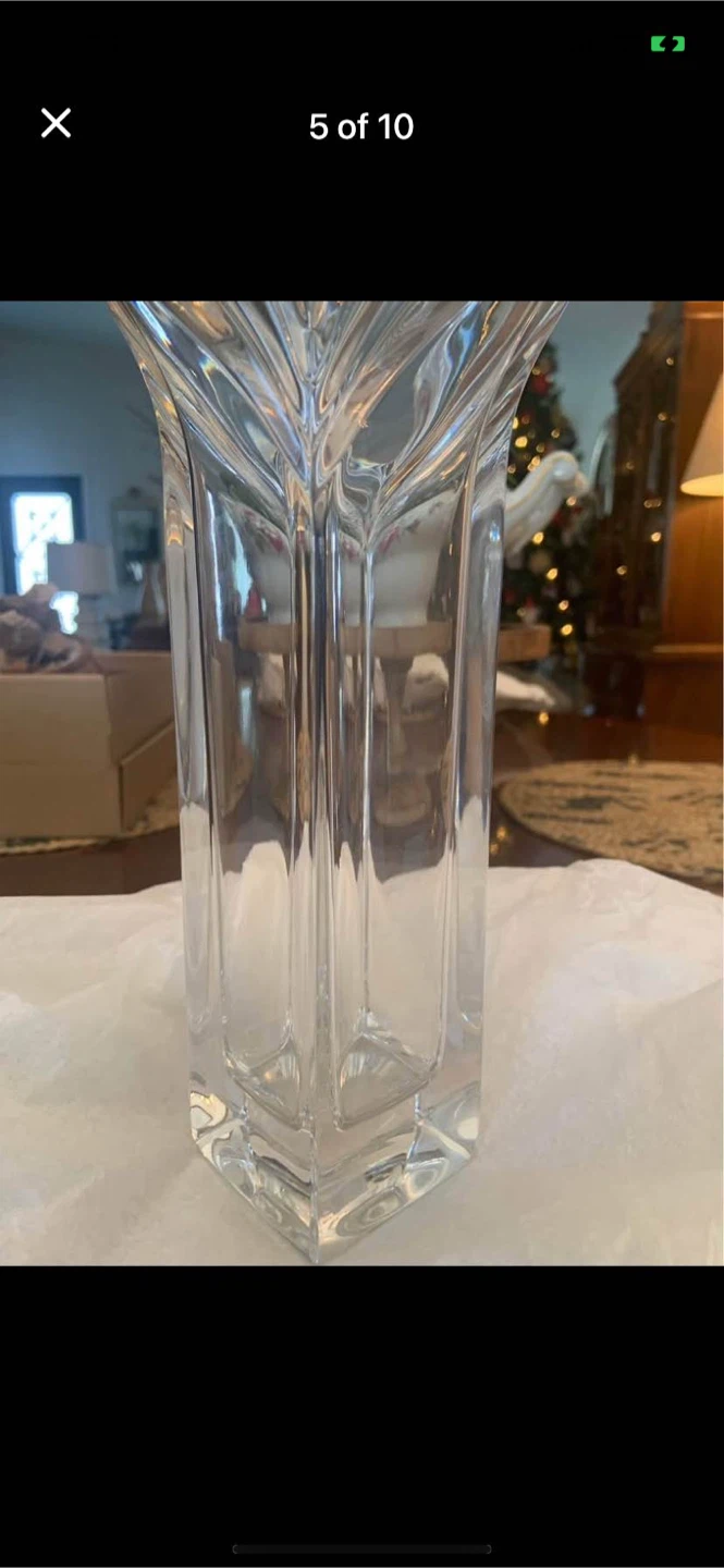 Vintage Mikasa Heavy Lead Crystal Vase - photo 5