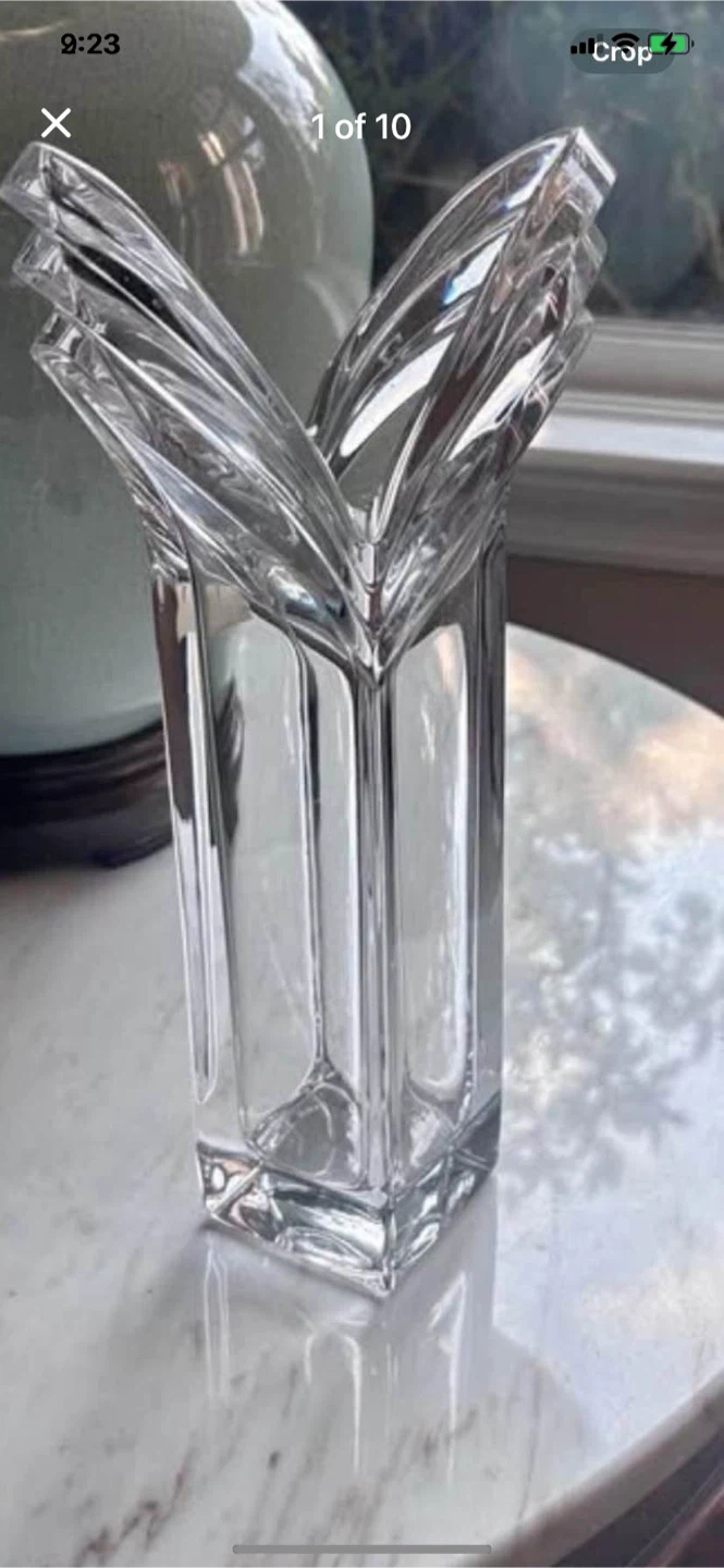 Vintage Mikasa Heavy Lead Crystal Vase
