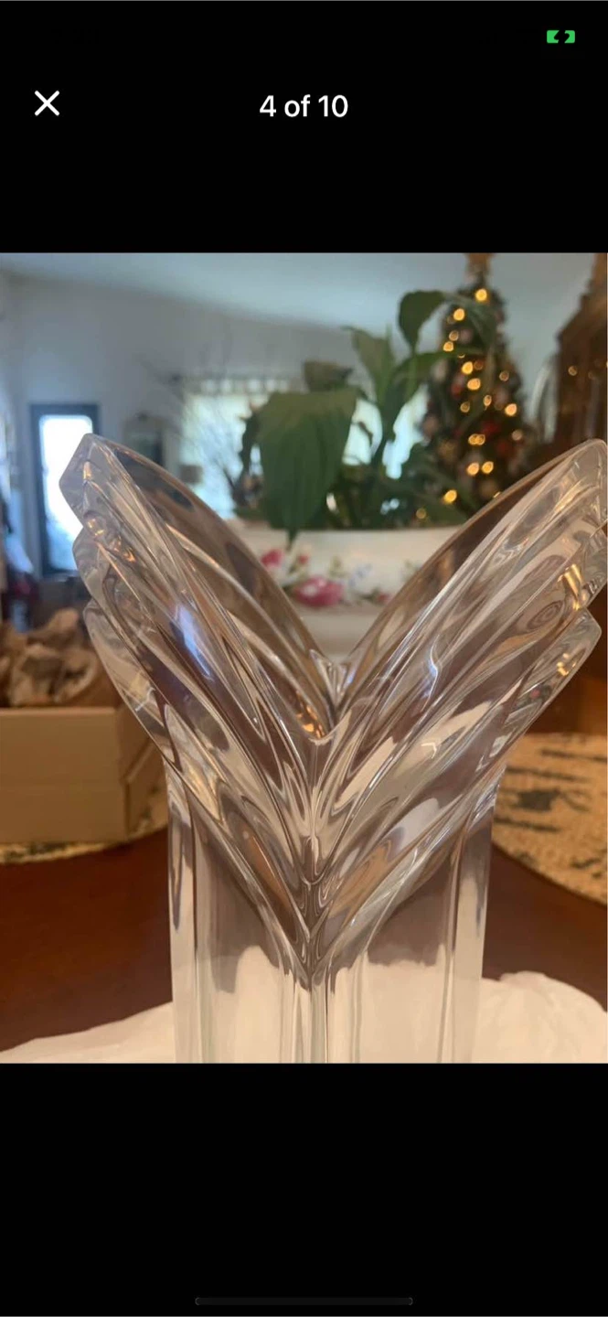 Vintage Mikasa Heavy Lead Crystal Vase - photo 4