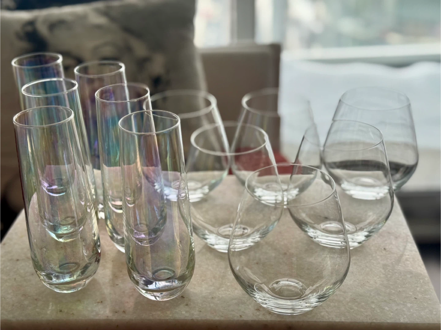 Glassware Bundle ~ Champagne Flutes + Bohemia Crystal Tumblers