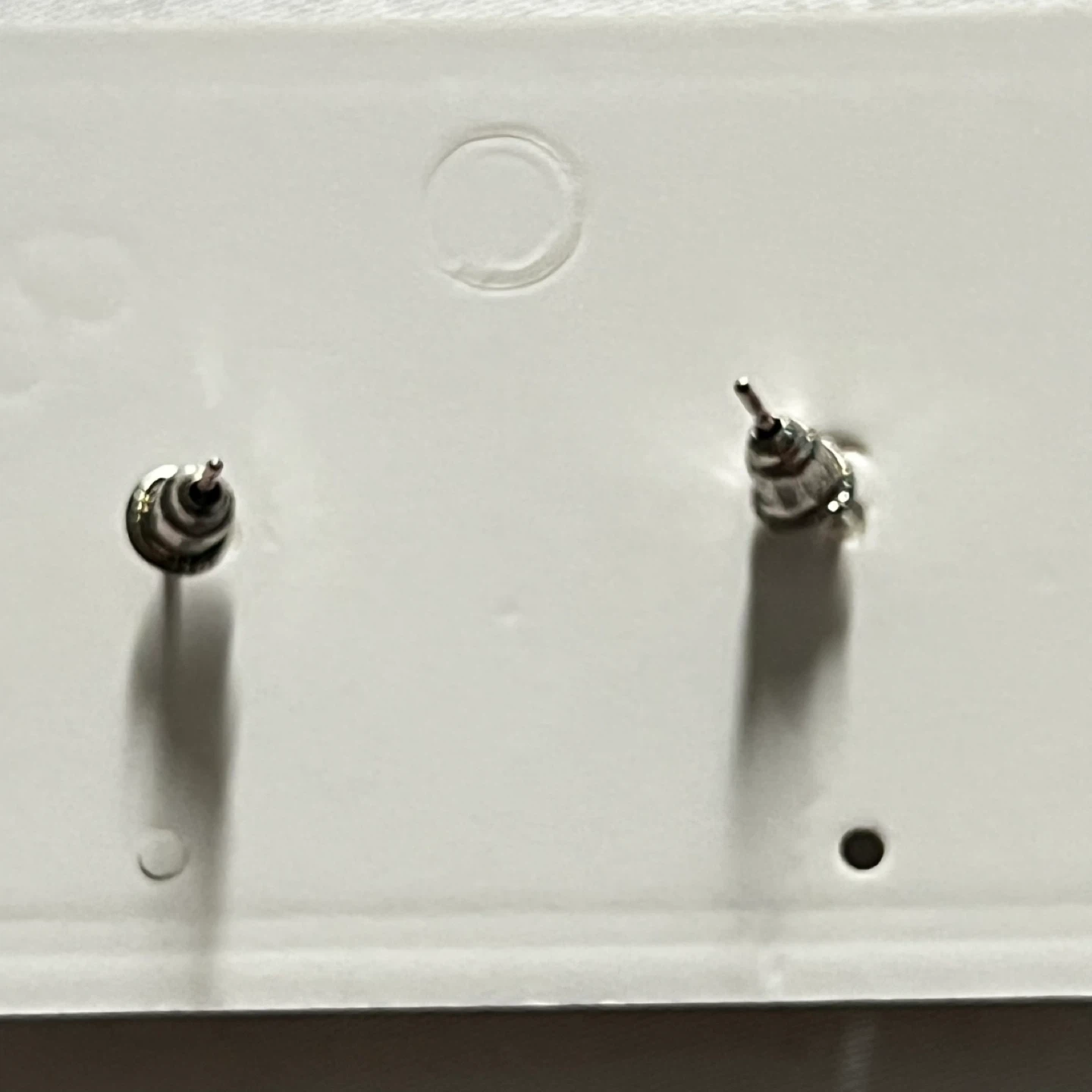 White Flower Stud Earrings - photo 3