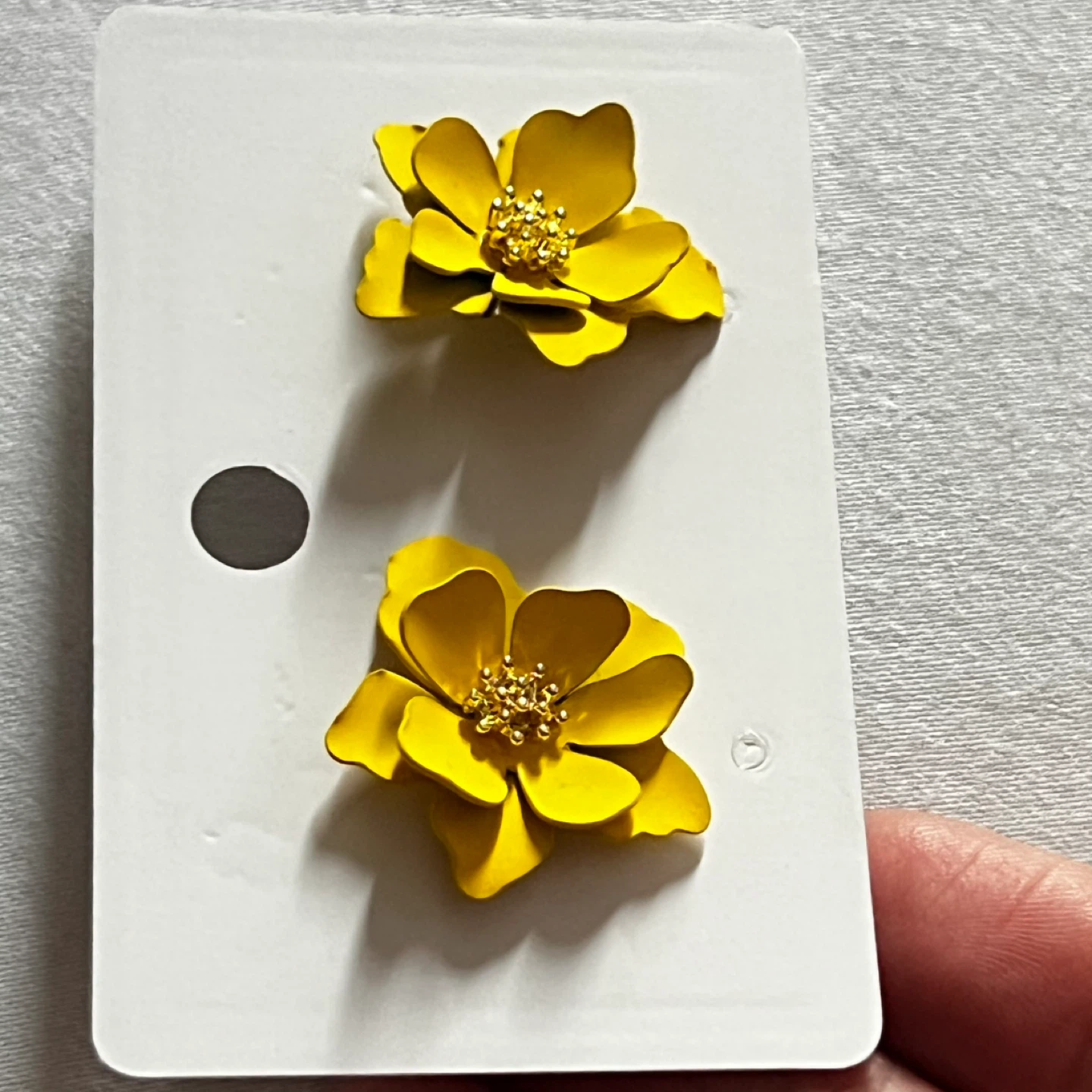 Yellow Flower Earrings - photo 2