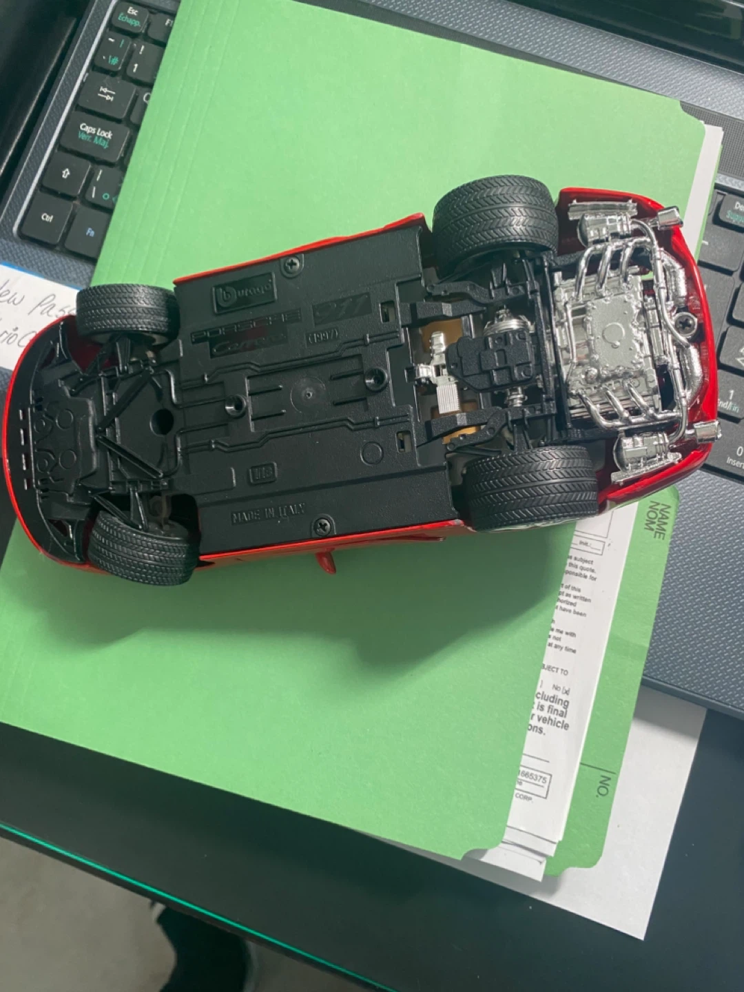 Porsche 911 Carrera Red Diecast Model Car