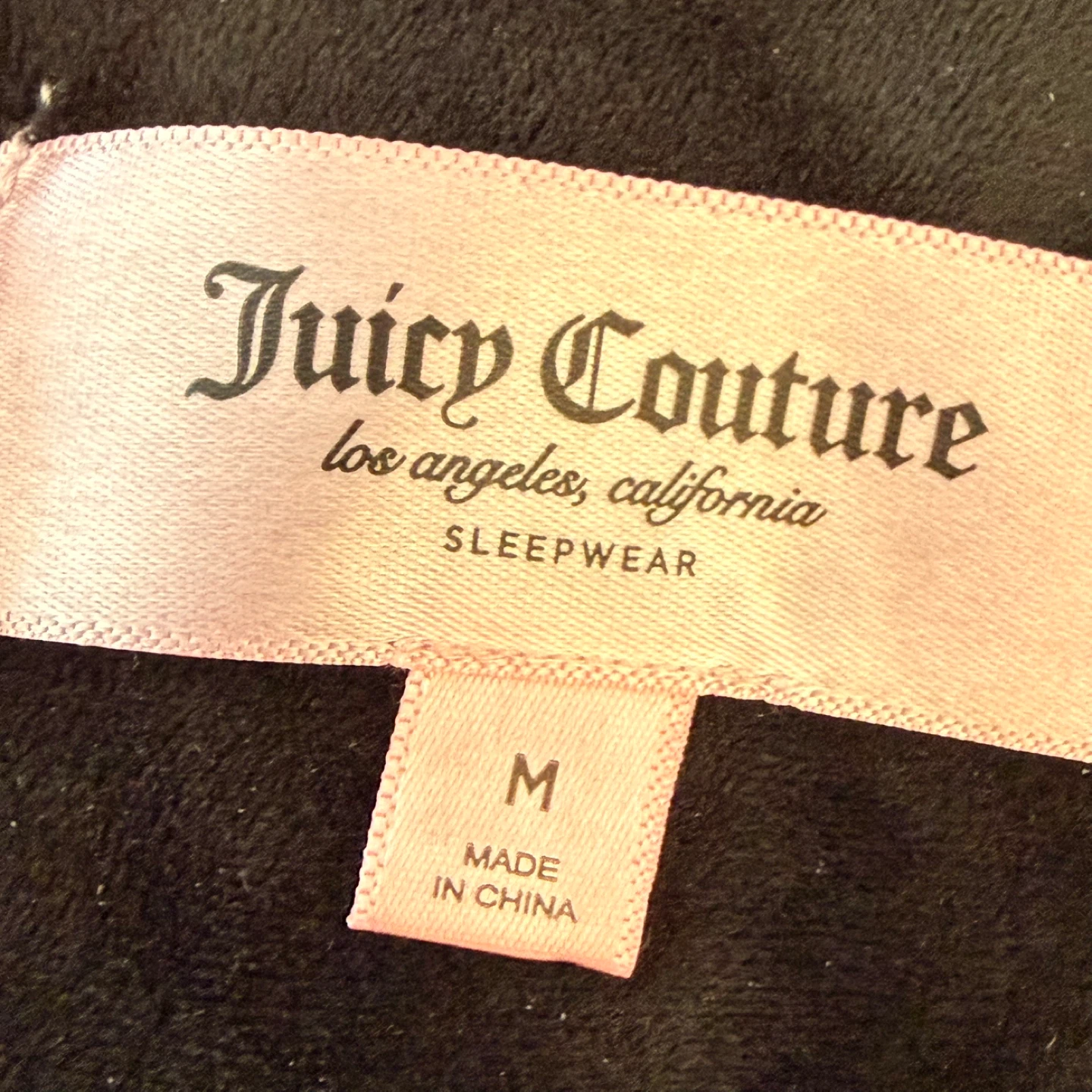 Juicy Couture Velour Black Rhinestone Loungewear Top - photo 3