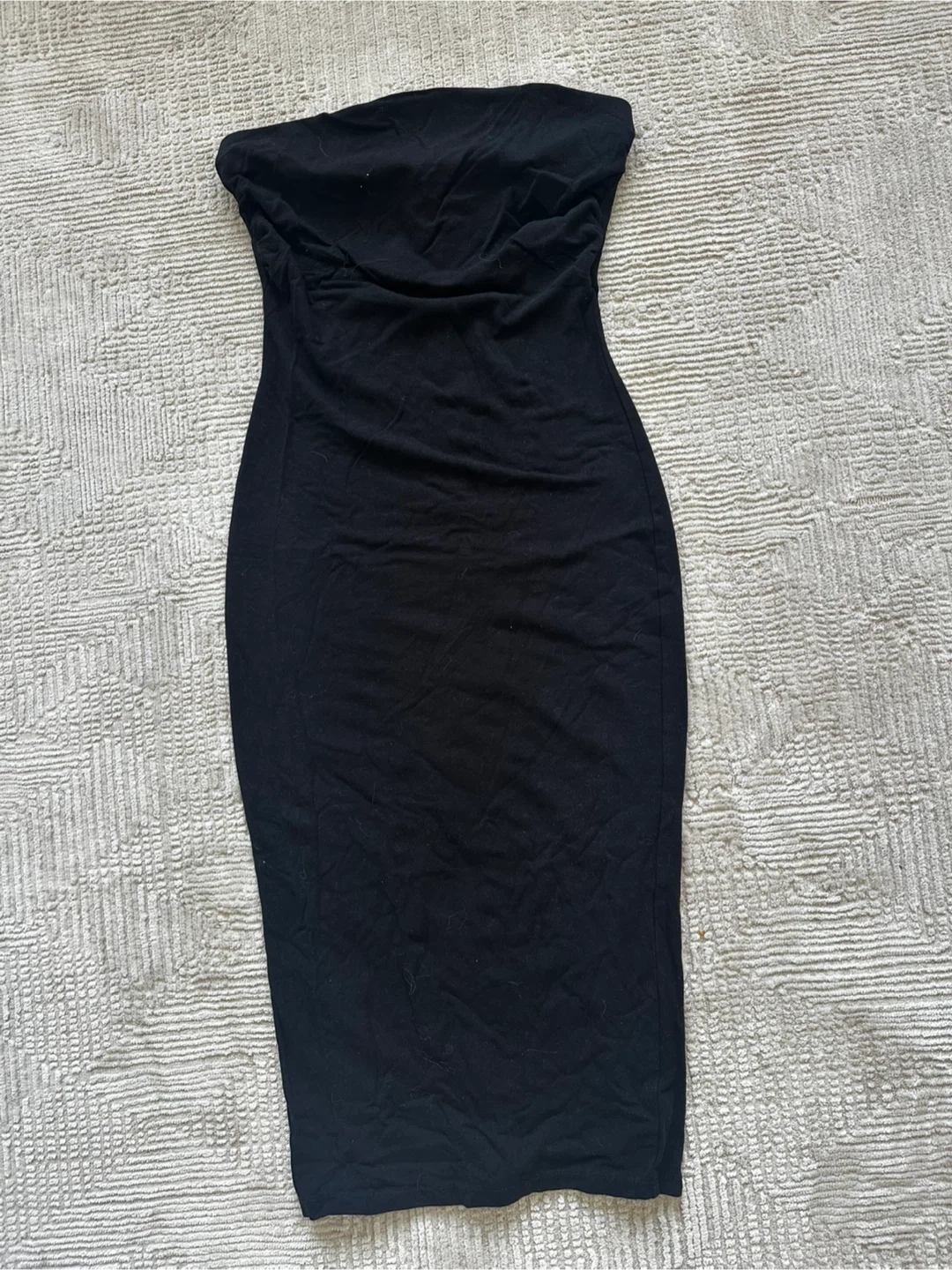 Fashion Nova Black Strapless Midi Dress - photo 2