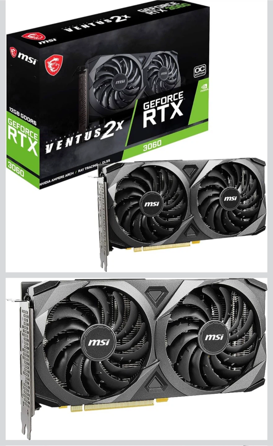 MSI GeForce RTX 3060 Ventus 2X OC Edition 12GB GDDR6