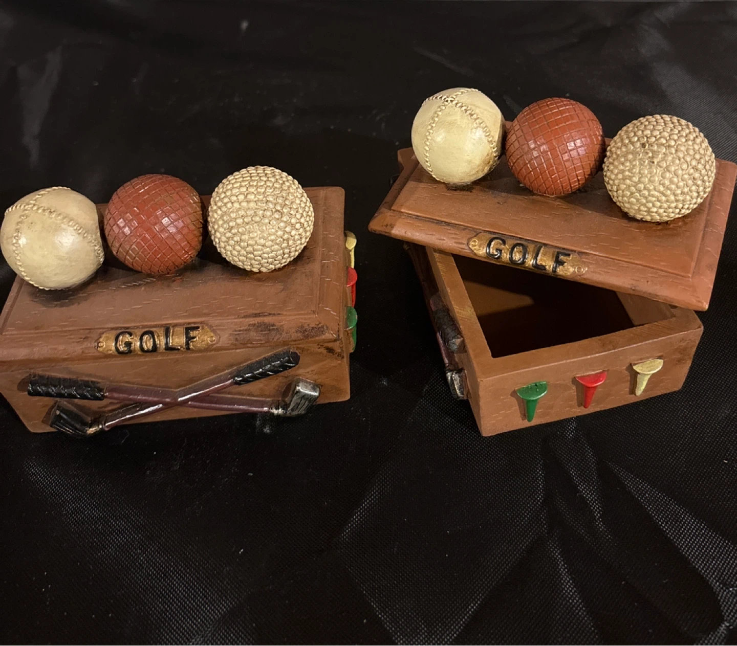 Decorative Golf Ball Holder Box