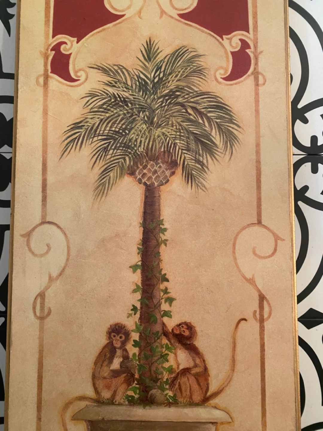 Set of 2 Vintage Monkey ♥️♥️ Each $100         Wall Art Panels - photo 5