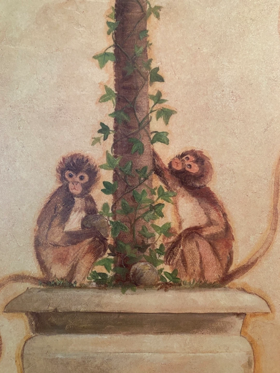 Set of 2 Vintage Monkey ♥️♥️ Each $100         Wall Art Panels - photo 4