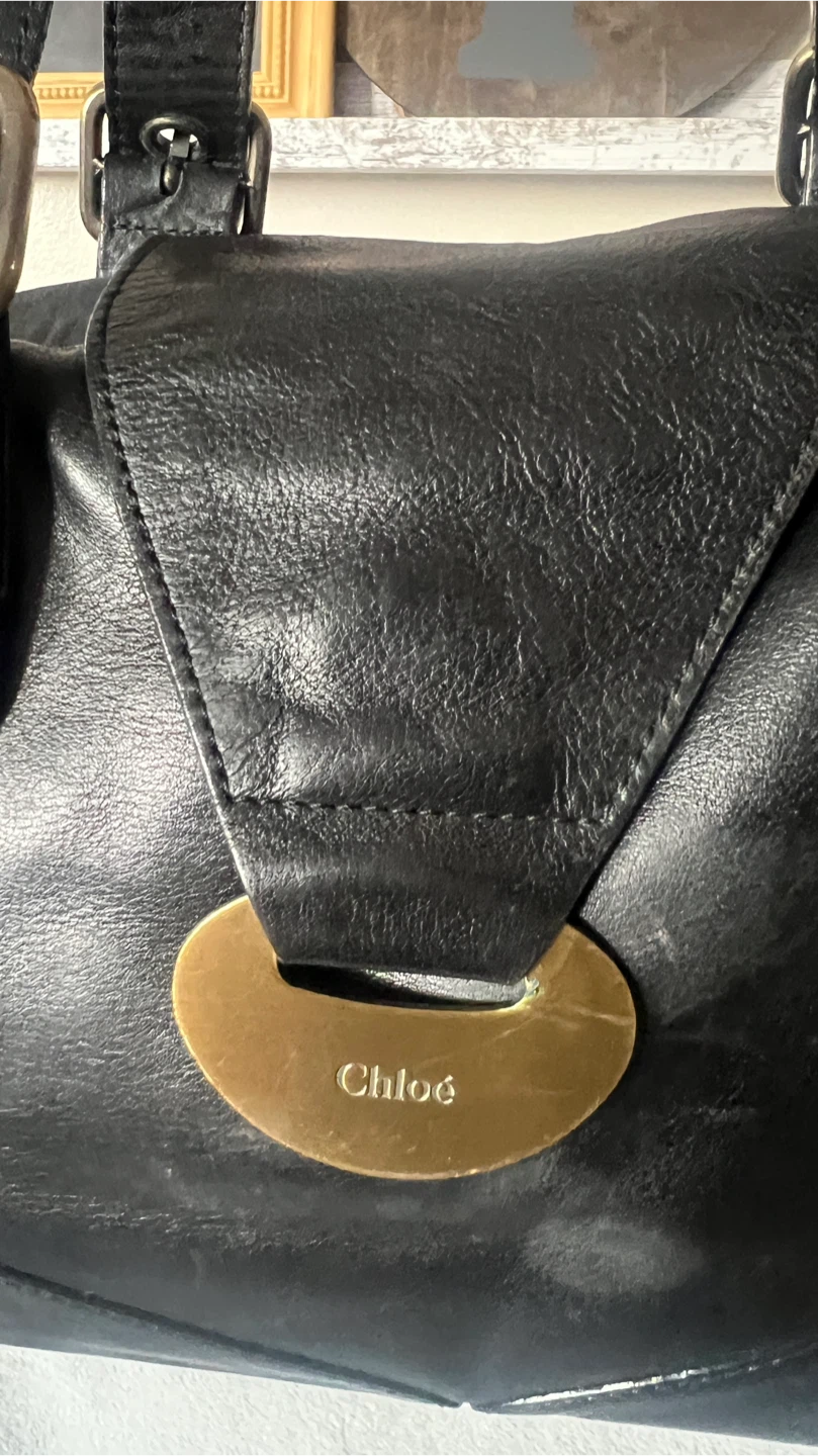 Chloé Black Leather Satchel Handbag - photo 4