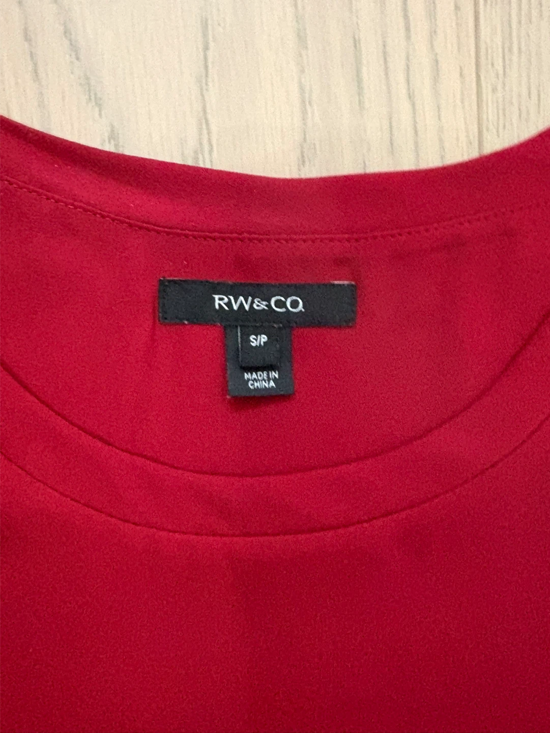 RW&CO Red Sleeveless Top - Size Small - photo 3