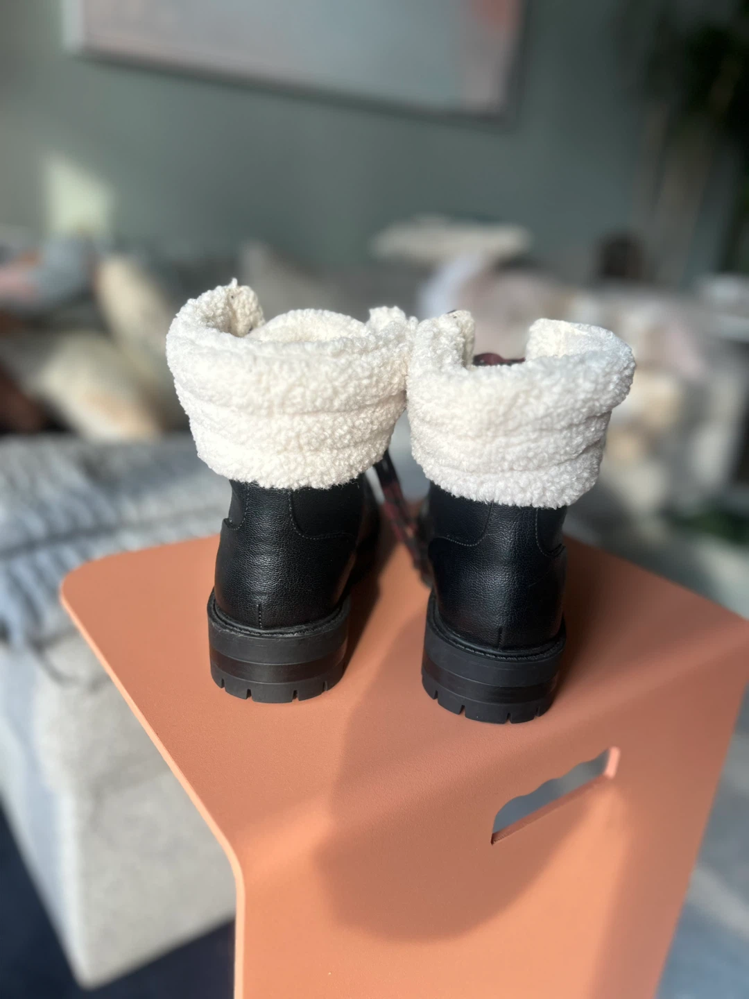 Nine West Women's Black Leather Winter Boots Size 38 - photo 3