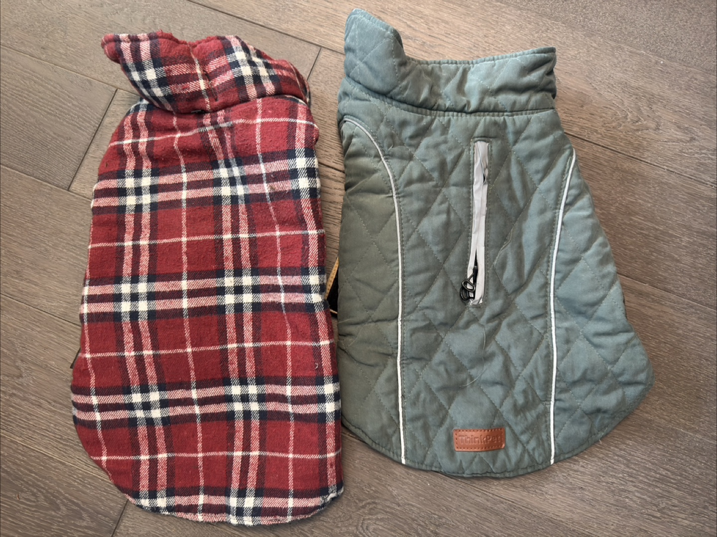 Dog Coats - Plaid & Quilted Winter Jacket