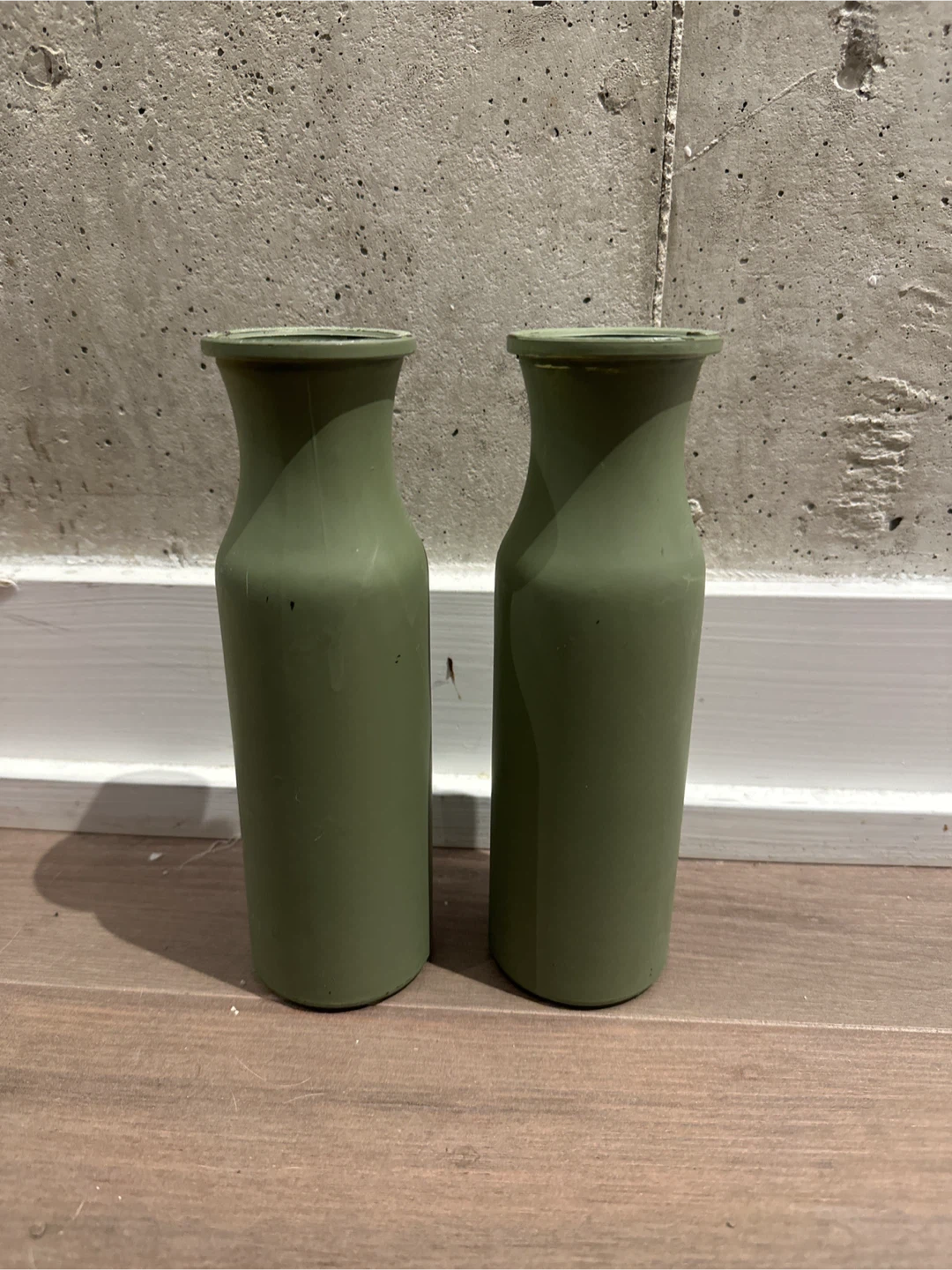 Two Green Vases
