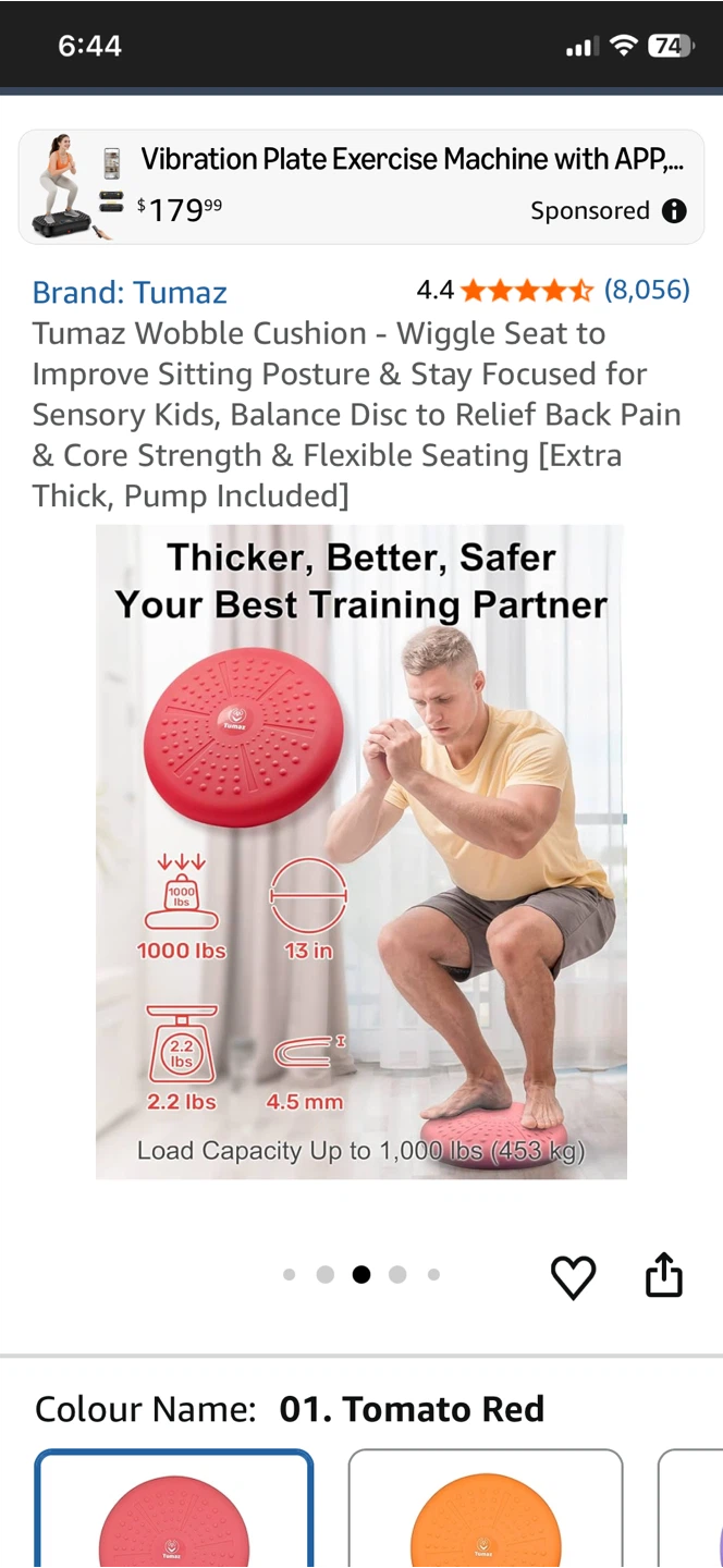 Tumaz Wobble Cushion - Wiggle Seat - photo 3