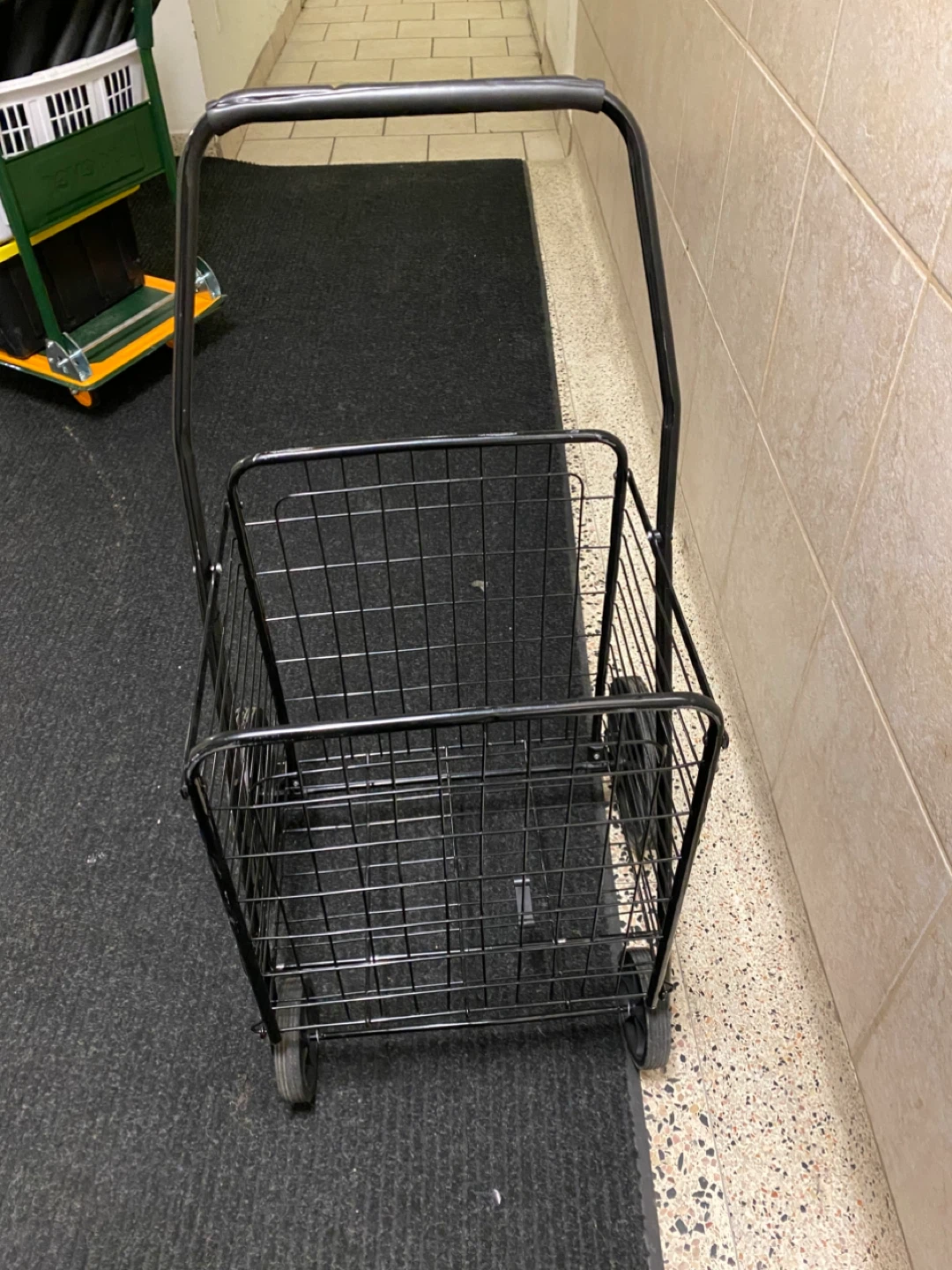 Black Folding Shopping Cart - photo 3