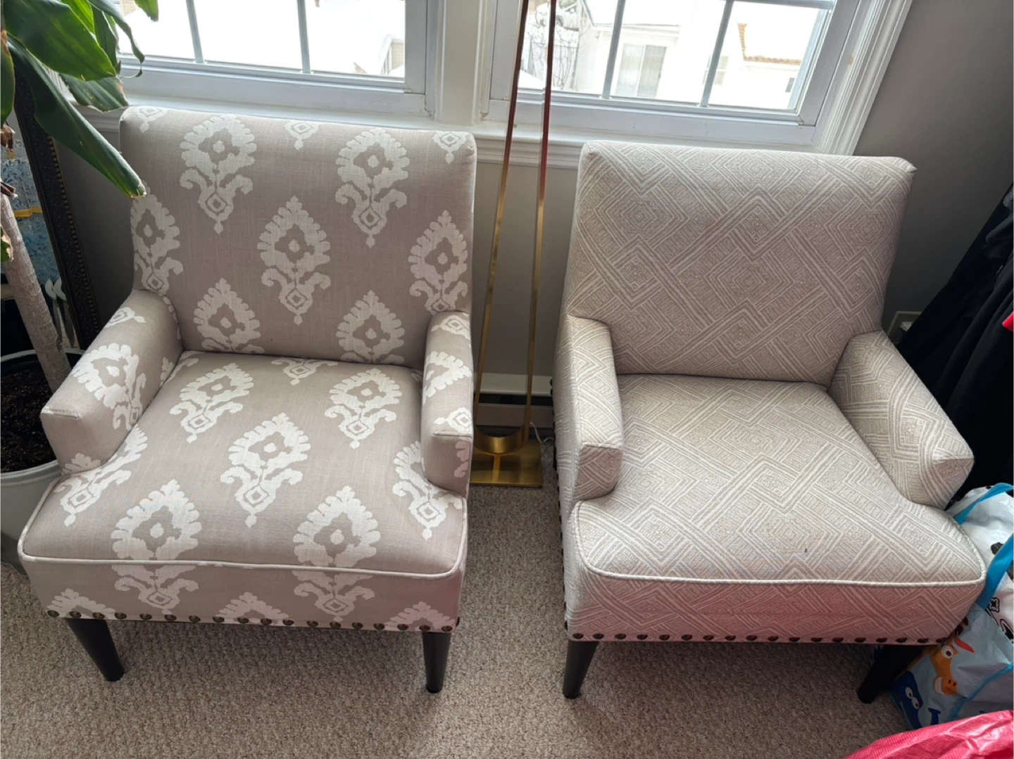 Accent Arm Chair with Damask Pattern - photo 3
