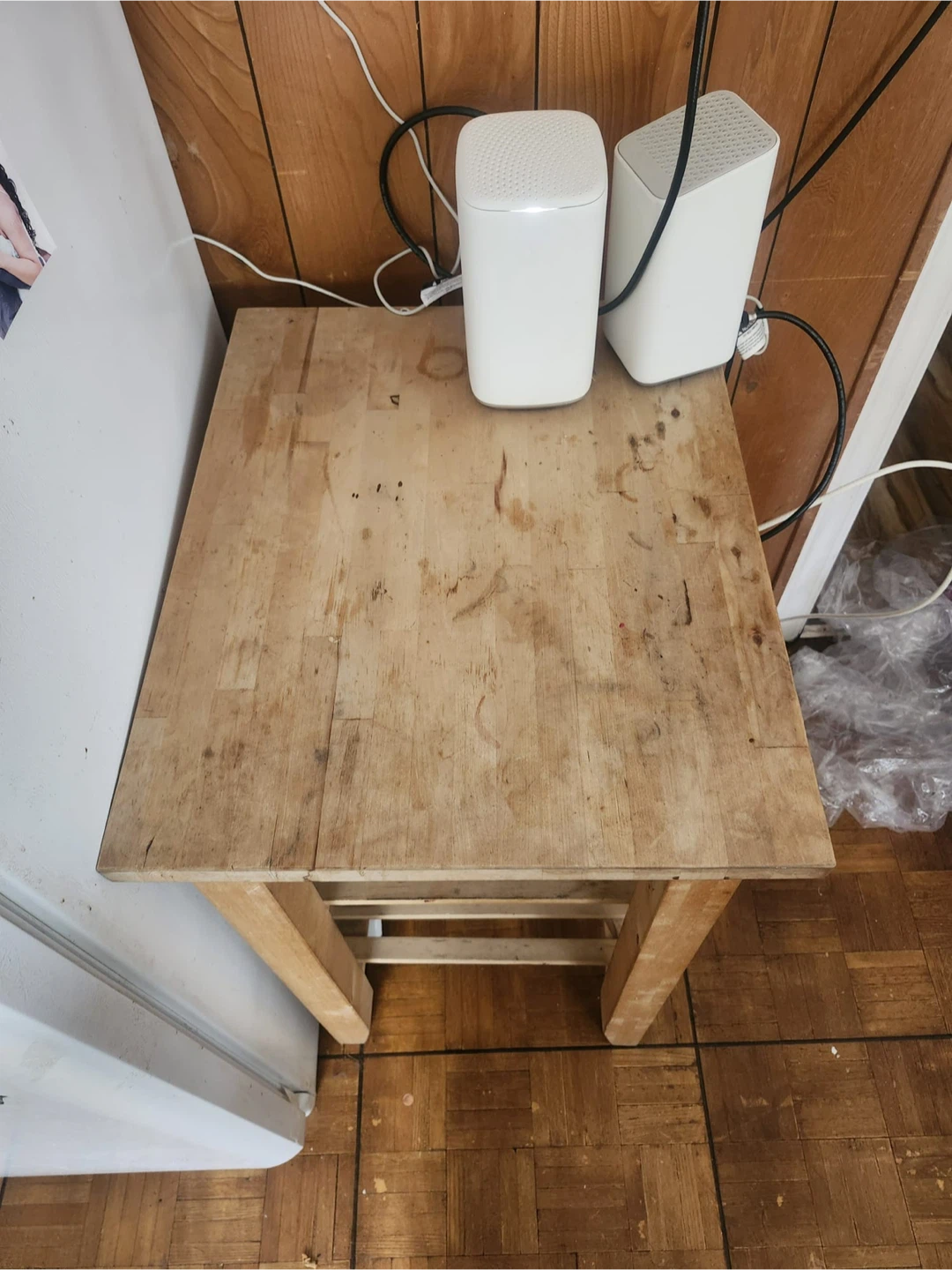 Wooden Kitchen Cart with Shelves - photo 4