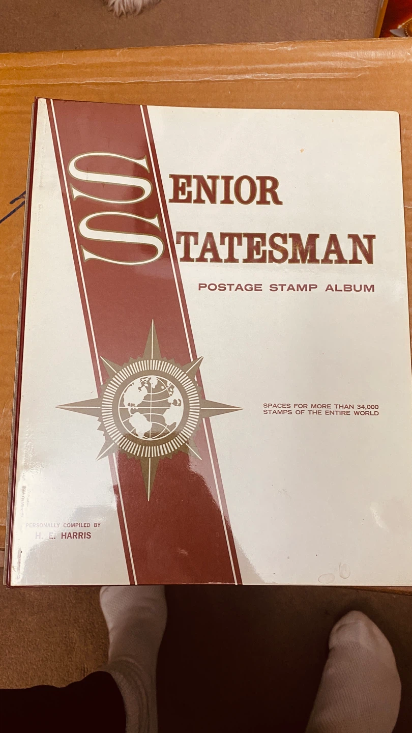 Senior Statesman Postage Stamp Album