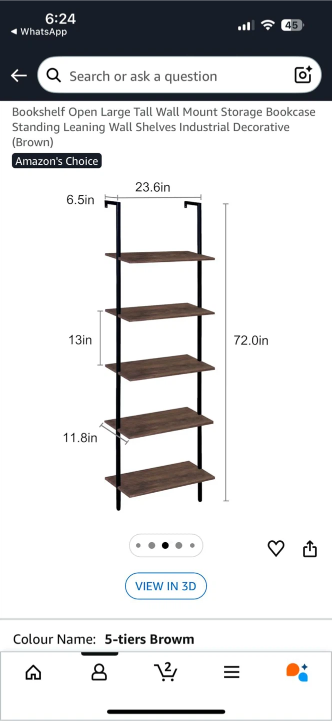 Wola wu 5 Tiers Ladder Shelf - photo 2