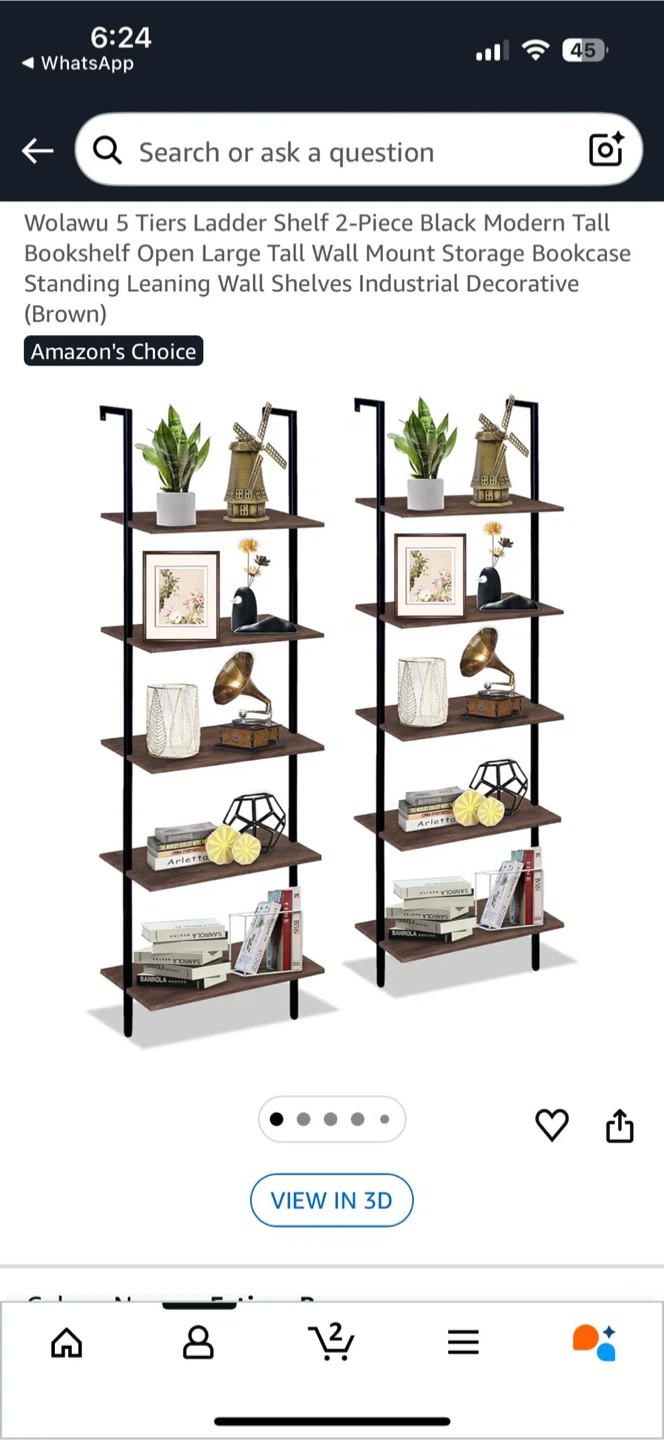 Wola wu 5 Tiers Ladder Shelf