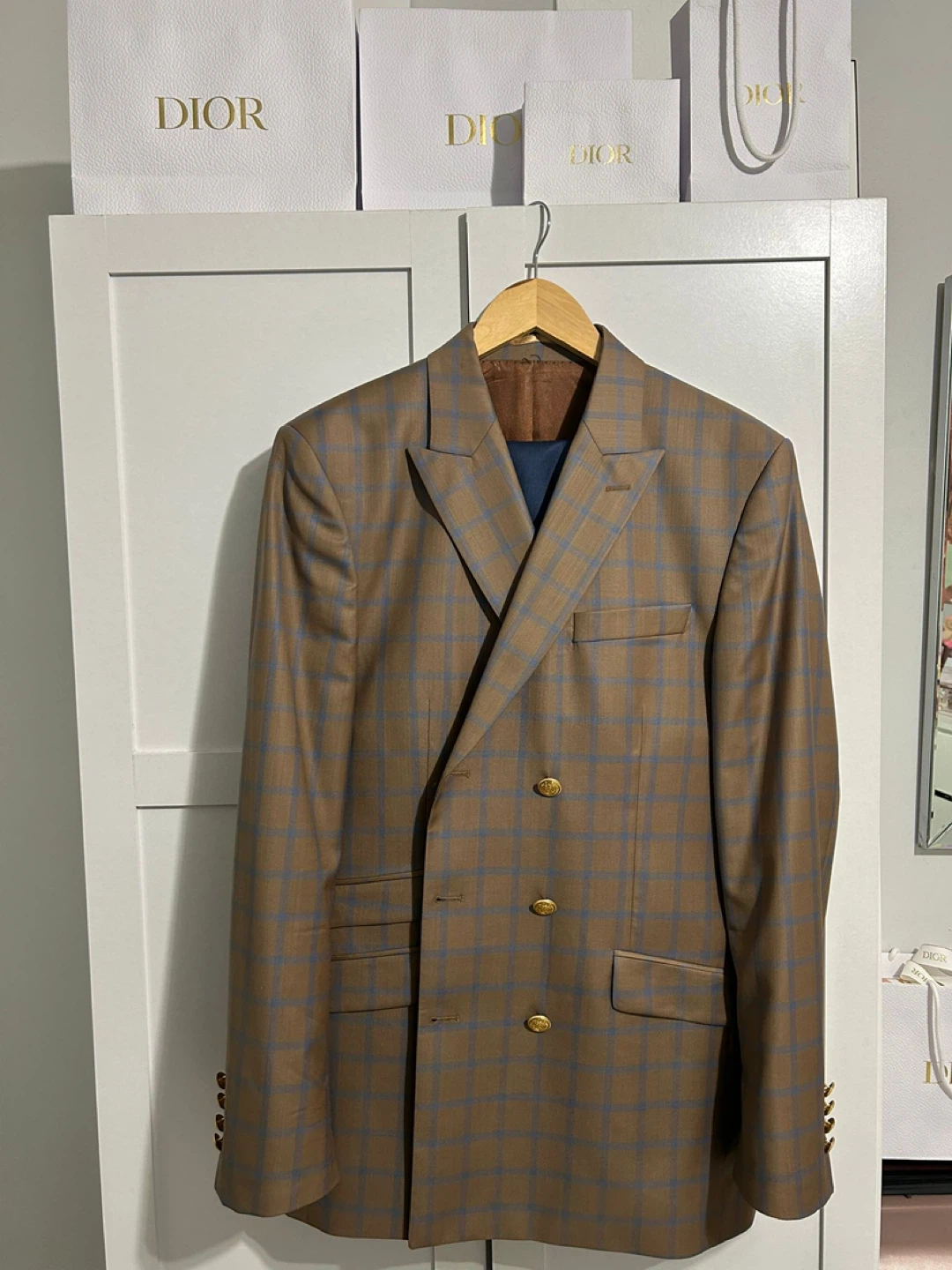 Marco Ferri Men's Plaid Blazer