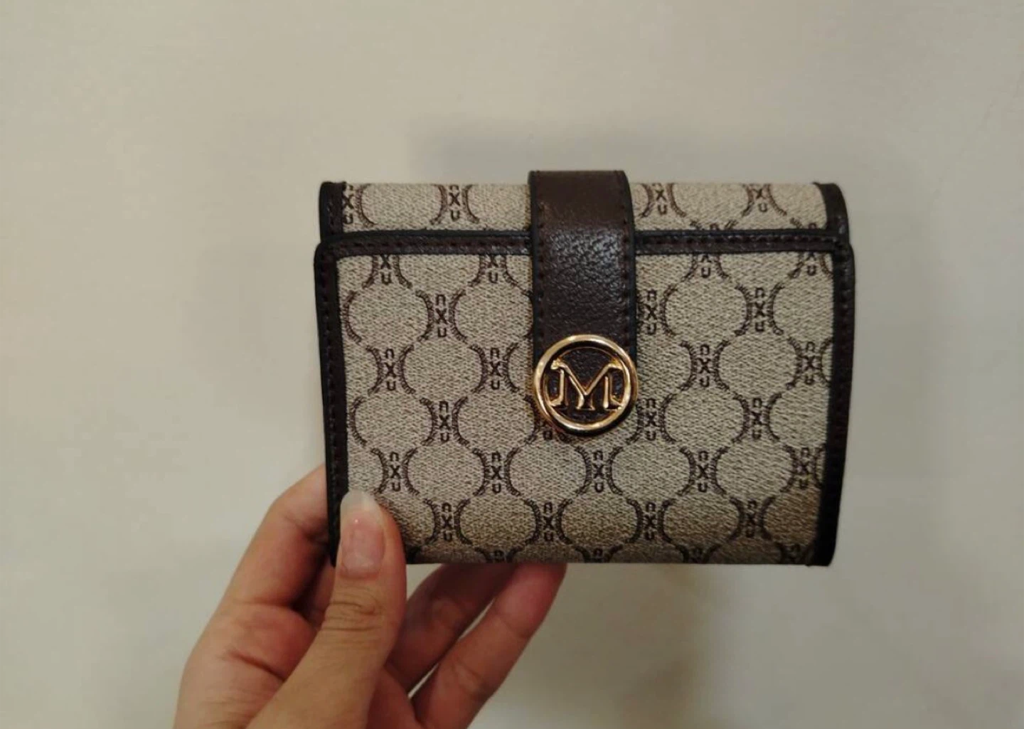 Designer Wallet with 'M' Logo