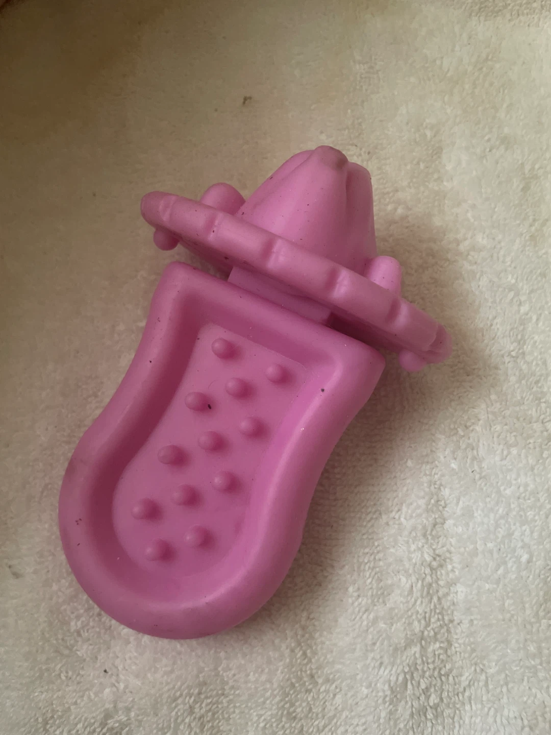 Pink licking Toy for puppy