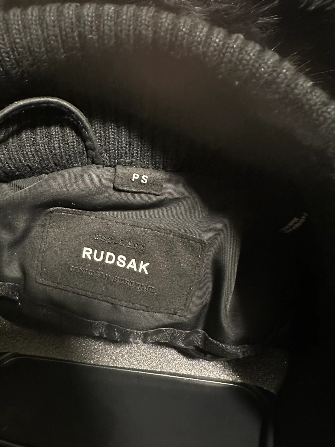 RUDSAK Black Winter Jacket with Fur Hood - photo 3