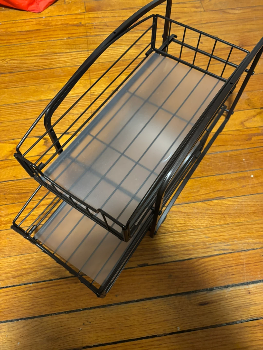 New 2-Tier Metal Wire Storage Basket - photo 2