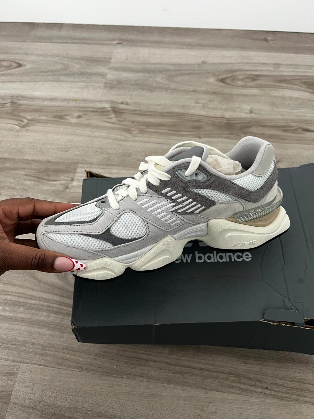 New Balance 9060 Grey Running Shoes - photo 3