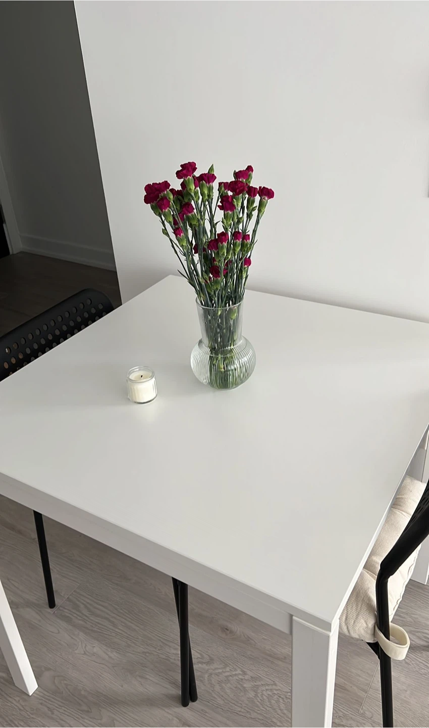 Ikea Melltorp dining table, white, 75x75cm - photo 4