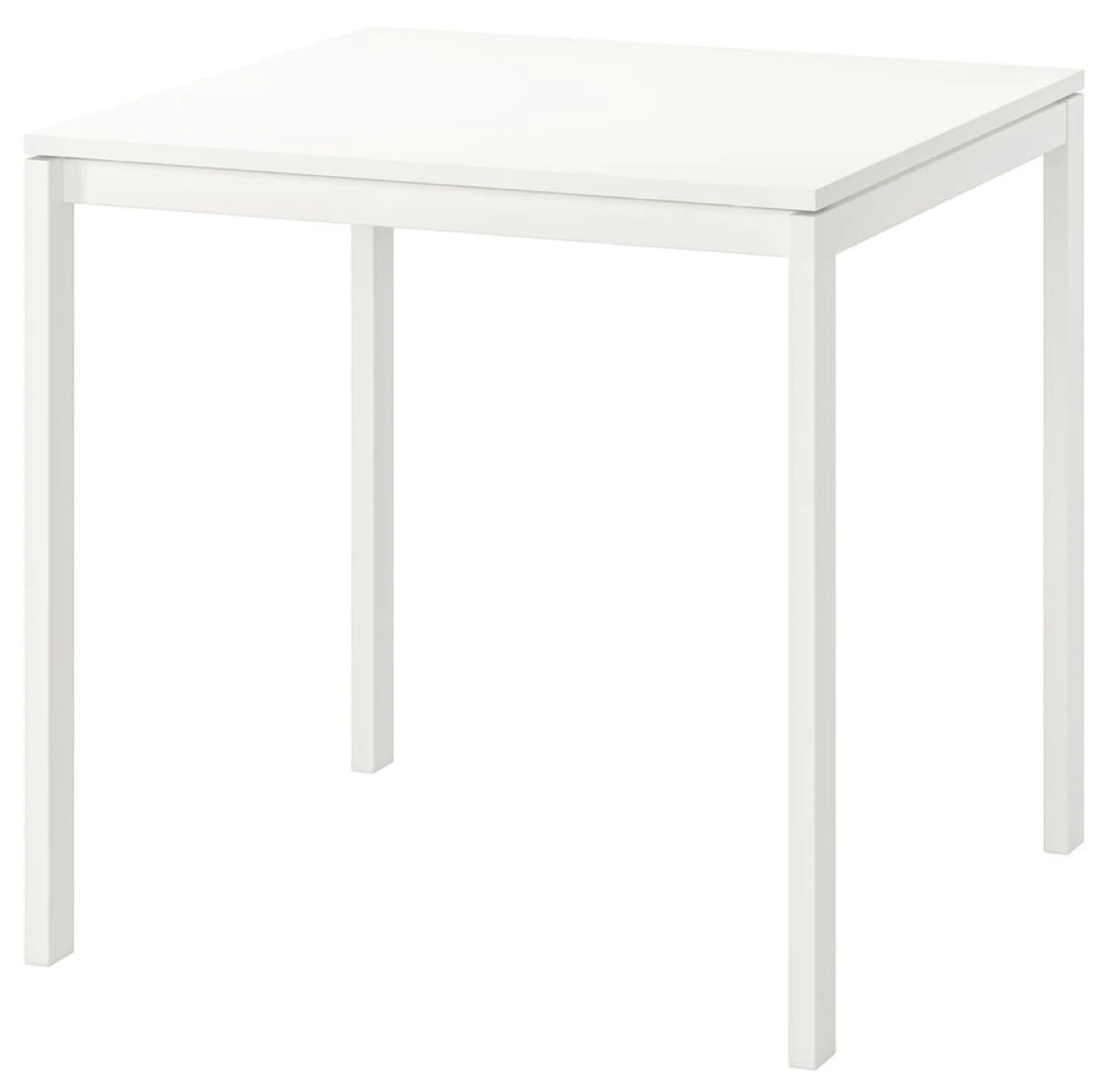 Ikea Melltorp dining table, white, 75x75cm