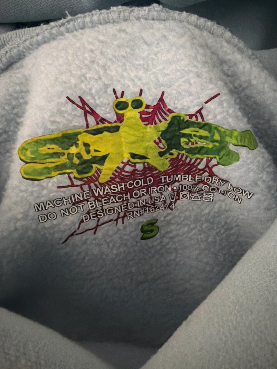 Light Blue Spider Hoodie - photo 2
