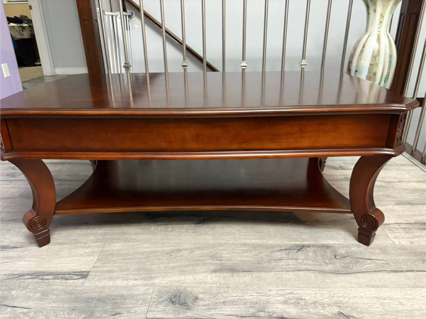 Mahogany Coffee Table with Storage - photo 2