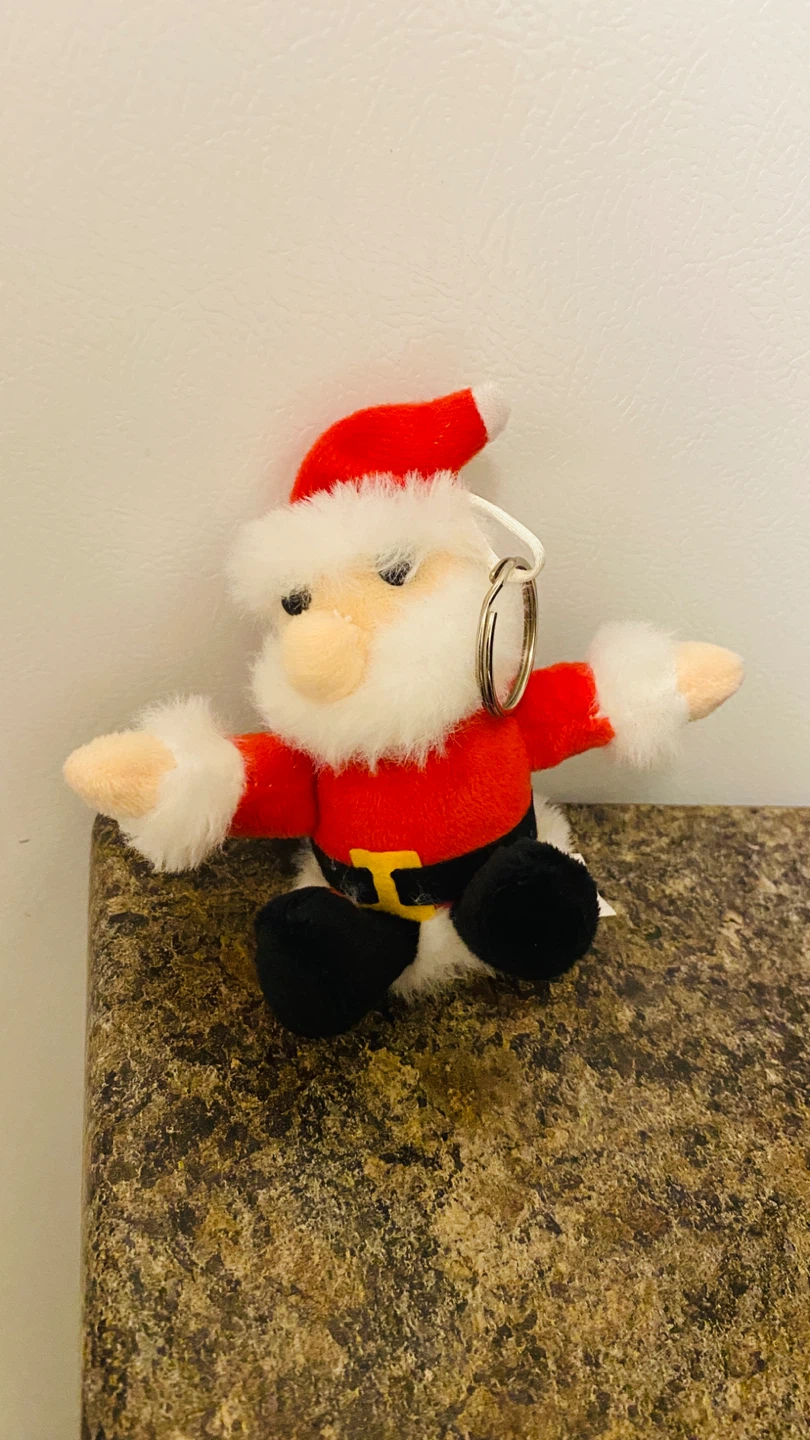 Plush Santa Claus Keychain