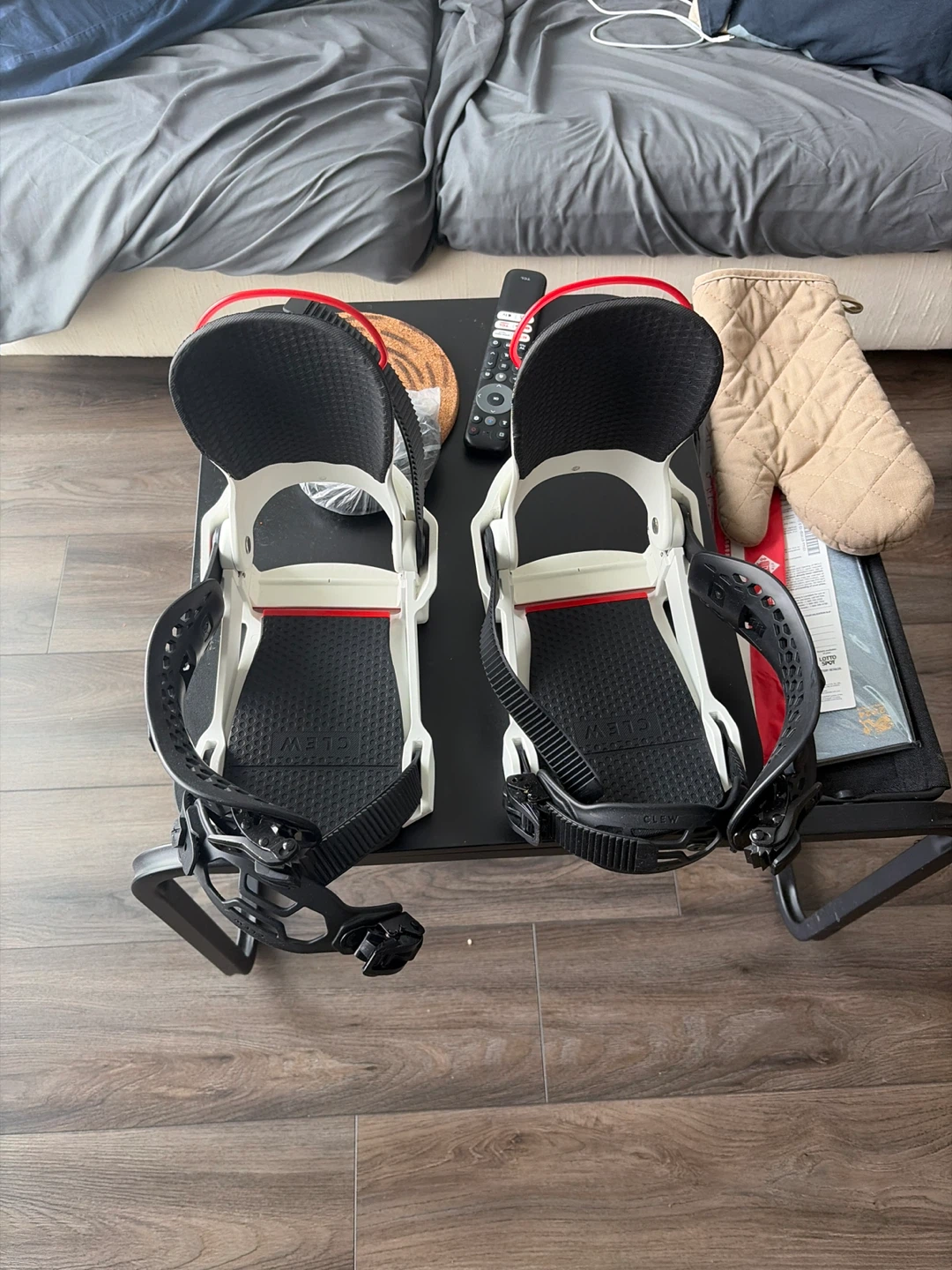 CLEW Snowboard Bindings - White - photo 5