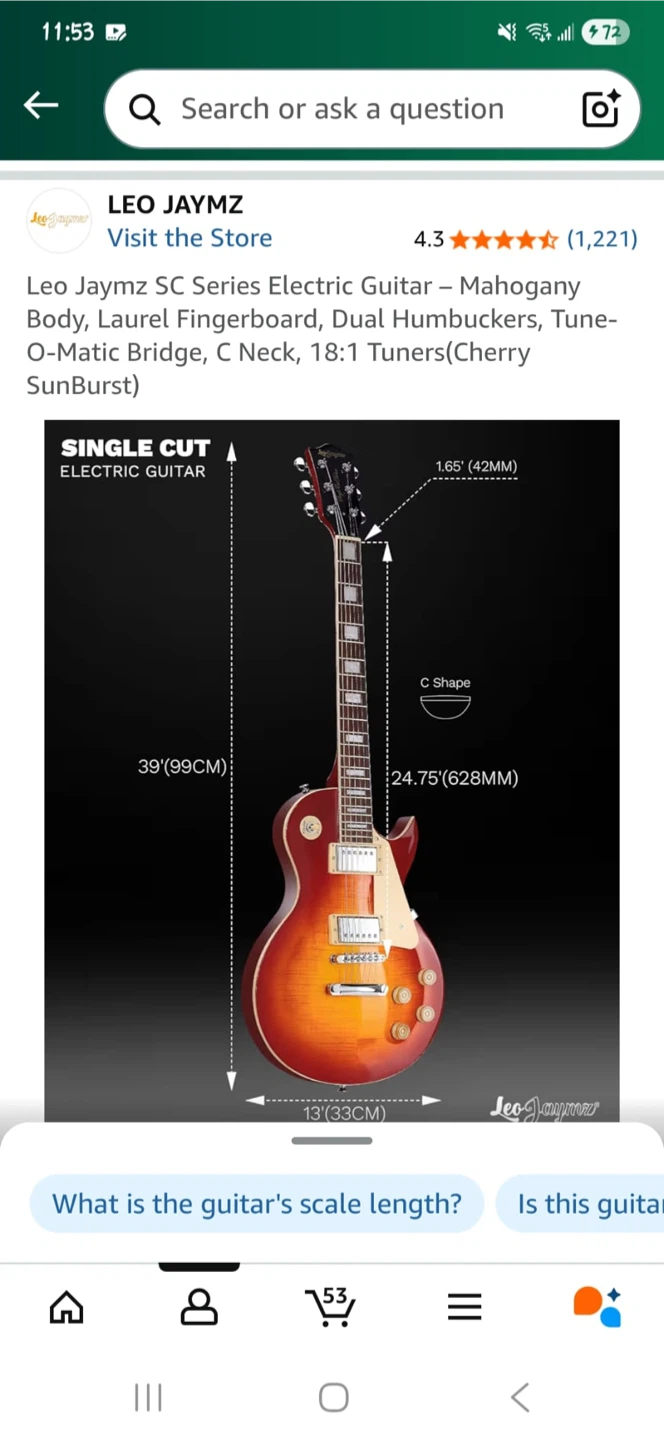 Leo Jaymz SC Series Electric Guitar - photo 4